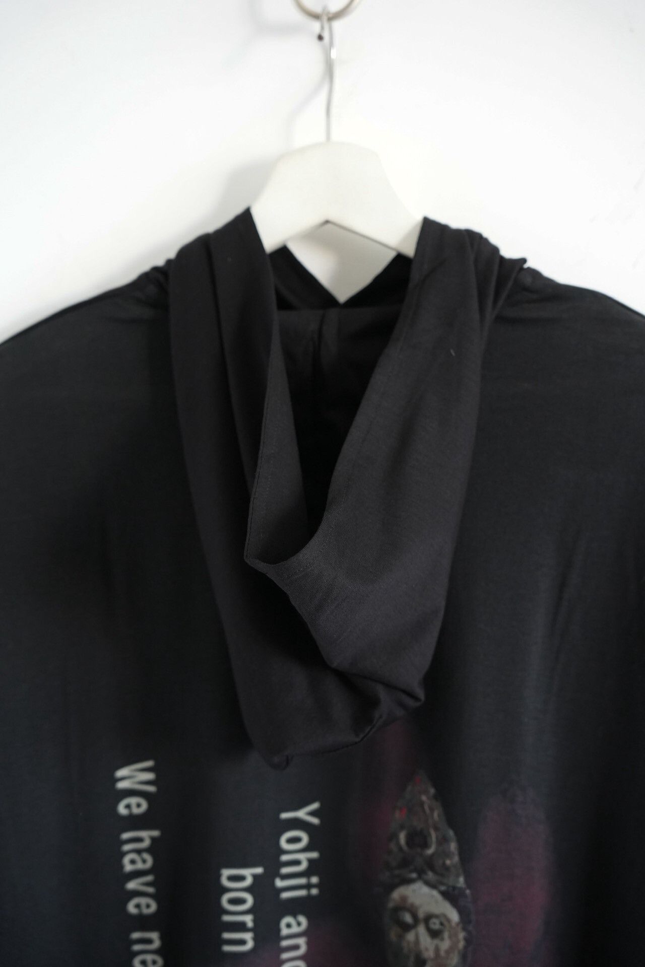 Yohji Yamamoto Yohji Yamamoto Black Hooded Sweatshirt Size US L / EU 52-54 / 3 - 4 Thumbnail