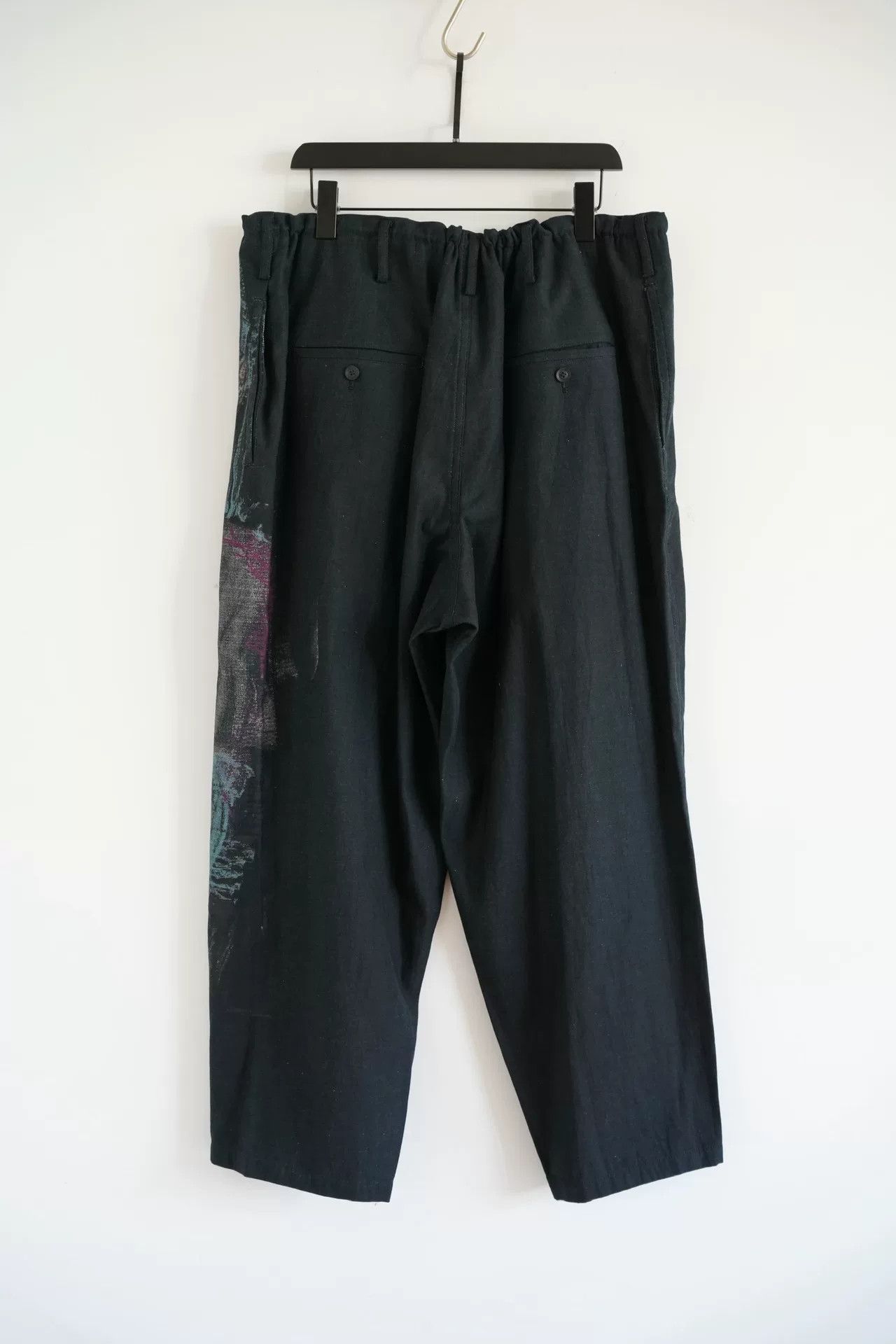 Yohji Yamamoto Yohji Yamamoto Kie Print Long Pants Size US 27 - 2 Thumbnail