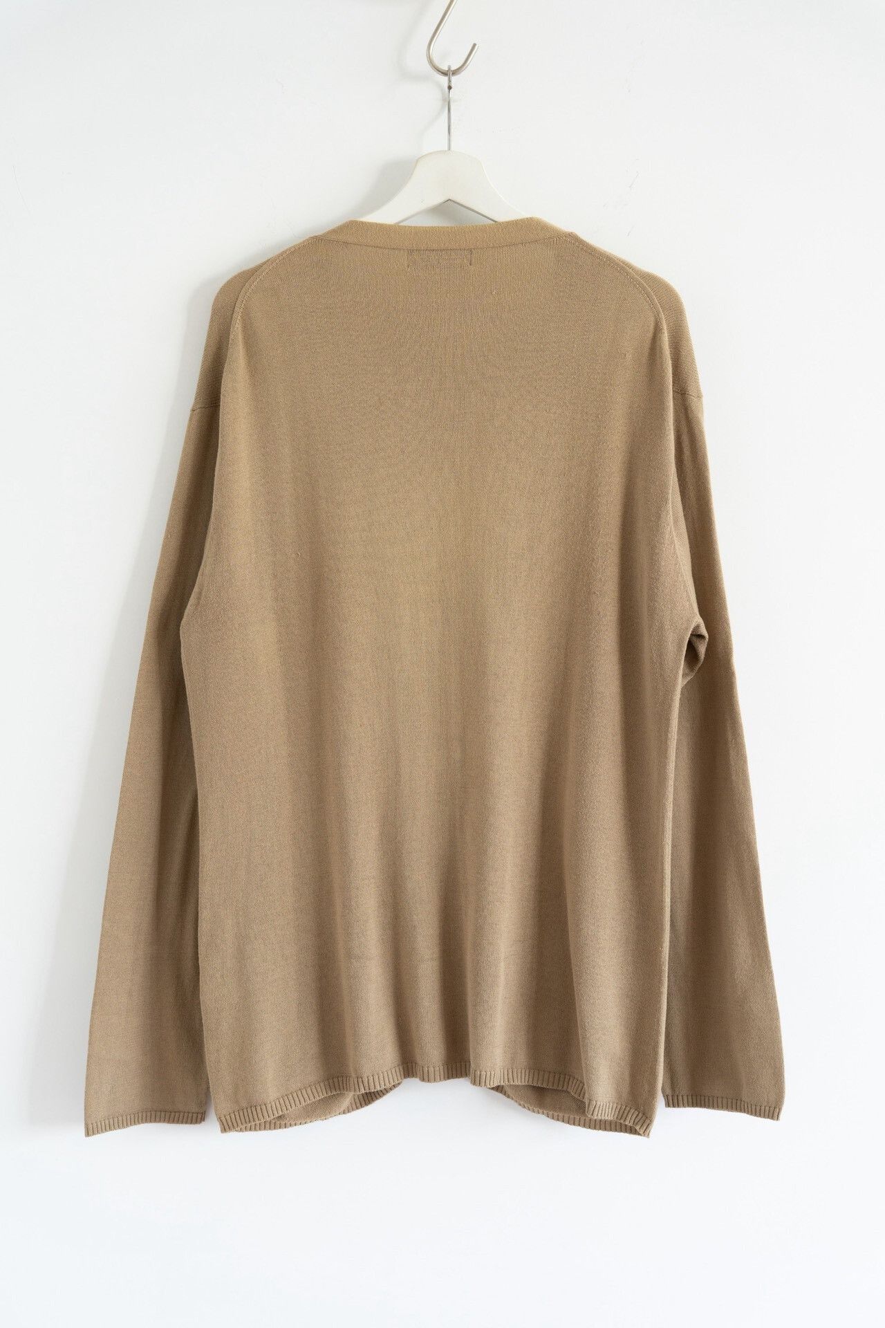 Yohji Yamamoto beige zip-up knitted cardigan Size US M / EU 48-50 / 2 - 2 Thumbnail