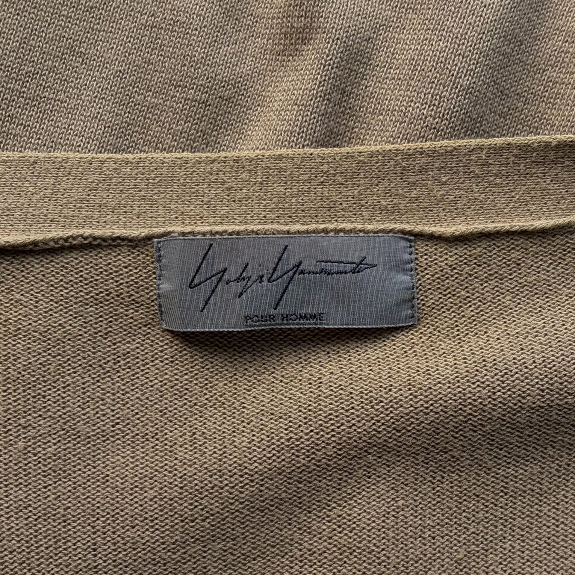 Yohji Yamamoto beige zip-up knitted cardigan Size US M / EU 48-50 / 2 - 4 Thumbnail