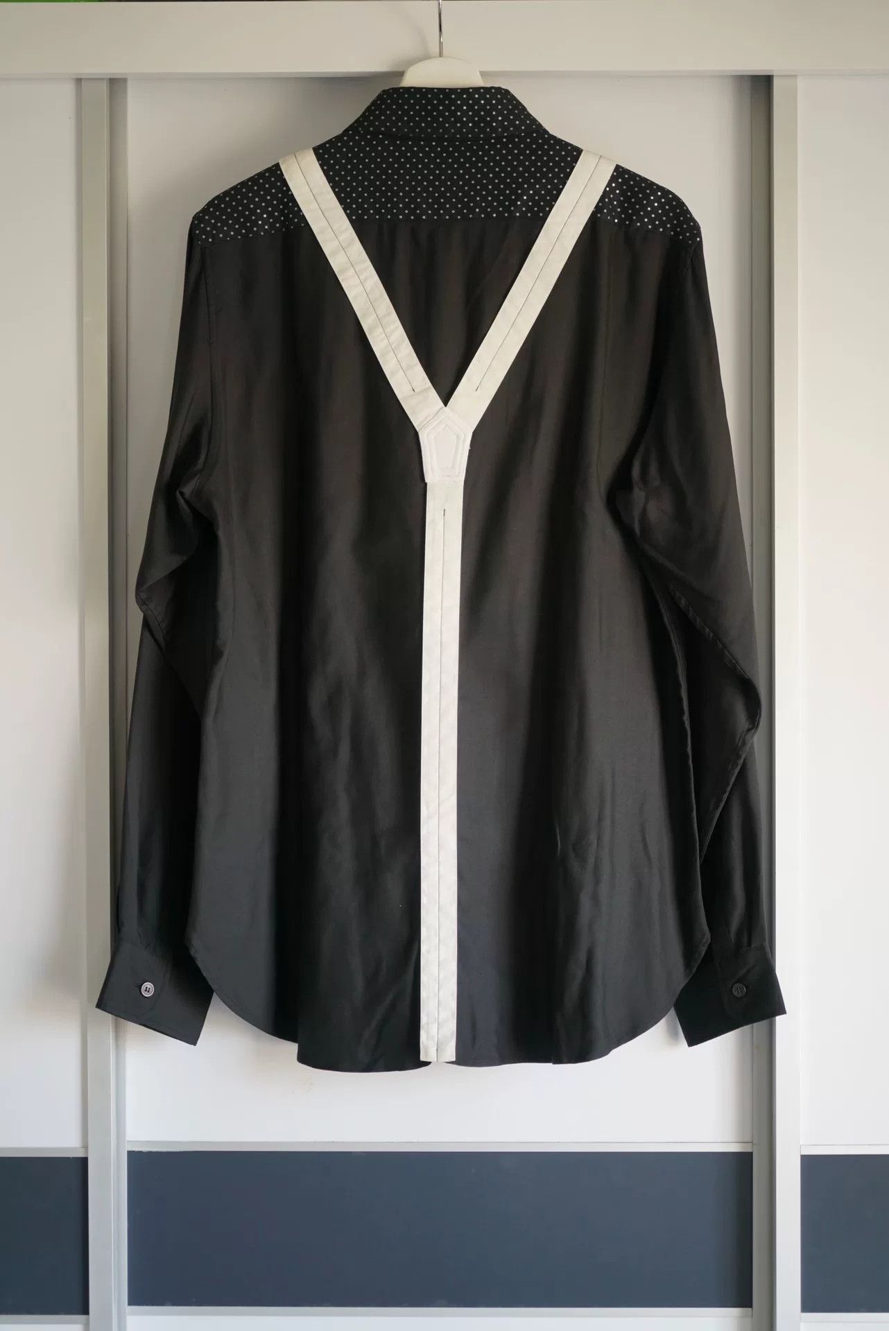 Yohji Yamamoto yohji yamamoto silk shirt with suspenders Size US M / EU 48-50 / 2 - 2 Thumbnail