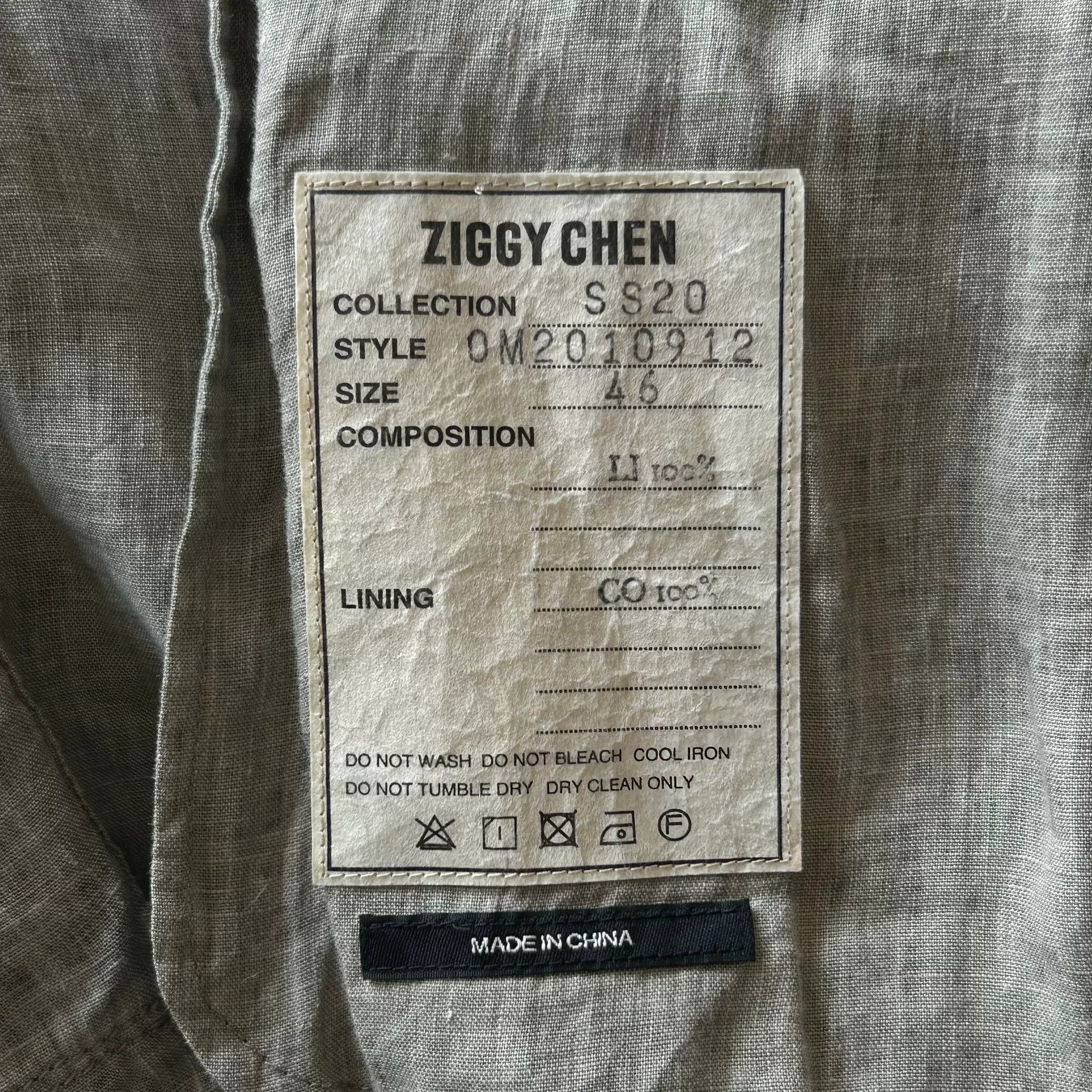 Ziggy Chen ziggy chen linen suit jacket Size US M / EU 48-50 / 2 - 8 Thumbnail