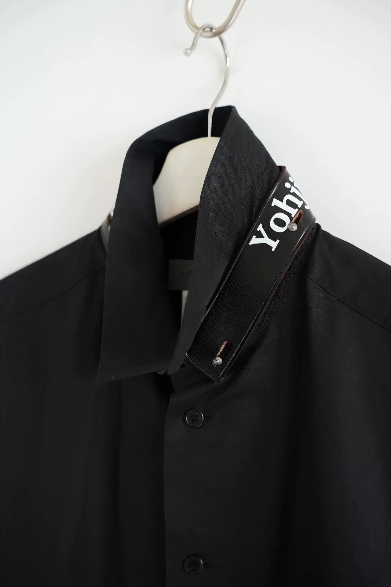 Yohji Yamamoto black cotton long sleeve shirt by Yohji Yamamoto Size US M / EU 48-50 / 2 - 3 Thumbnail