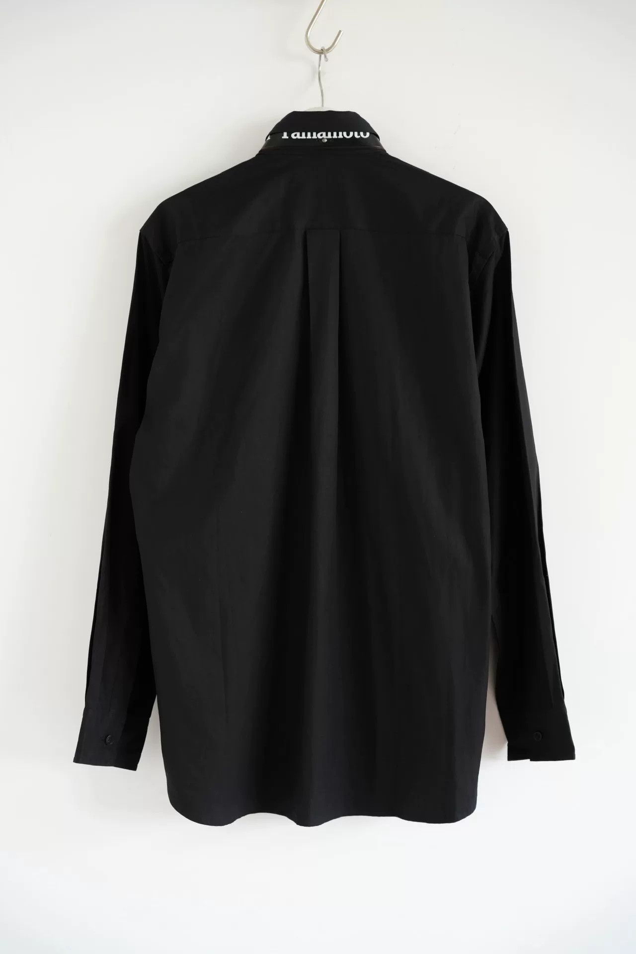 Yohji Yamamoto black cotton long sleeve shirt by Yohji Yamamoto Size US M / EU 48-50 / 2 - 2 Thumbnail