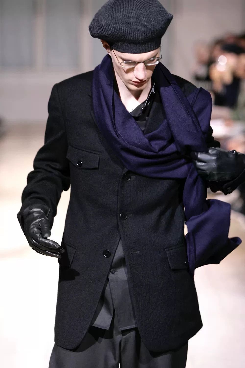 Yohji Yamamoto black cotton long sleeve shirt by Yohji Yamamoto Size US M / EU 48-50 / 2 - 6 Thumbnail