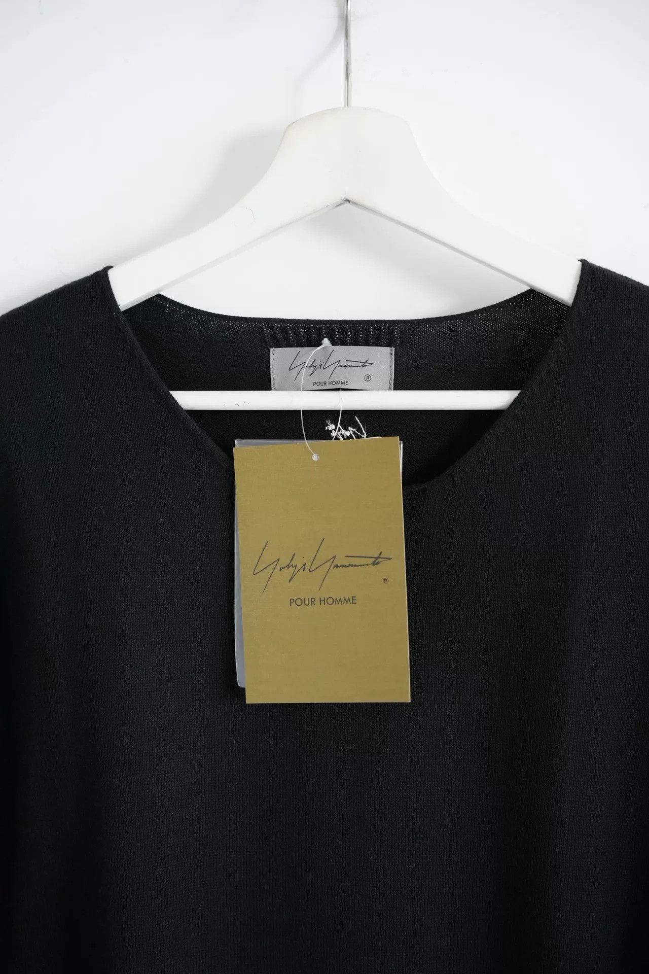 Yohji Yamamoto black long sleeve wool cashmere sweater Size US M / EU 48-50 / 2 - 3 Thumbnail