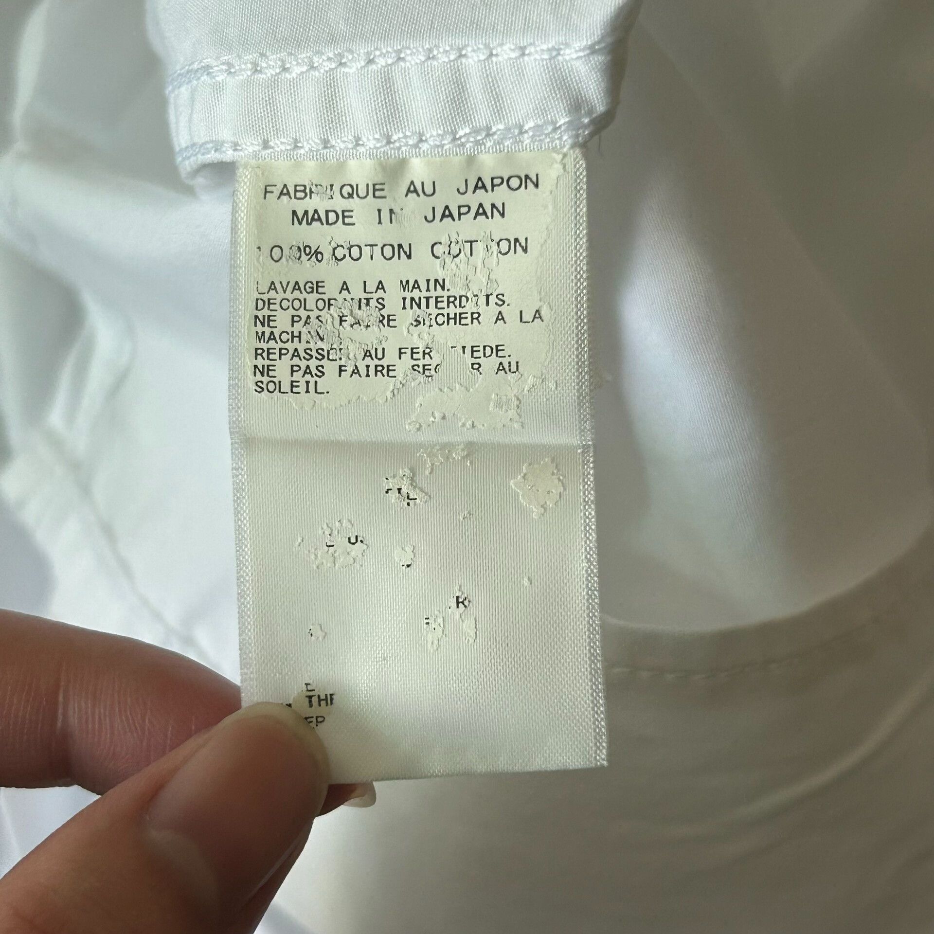 Yohji Yamamoto Yohji Yamamoto White Long Sleeve Shirt Size US M / EU 48-50 / 2 - 6 Thumbnail