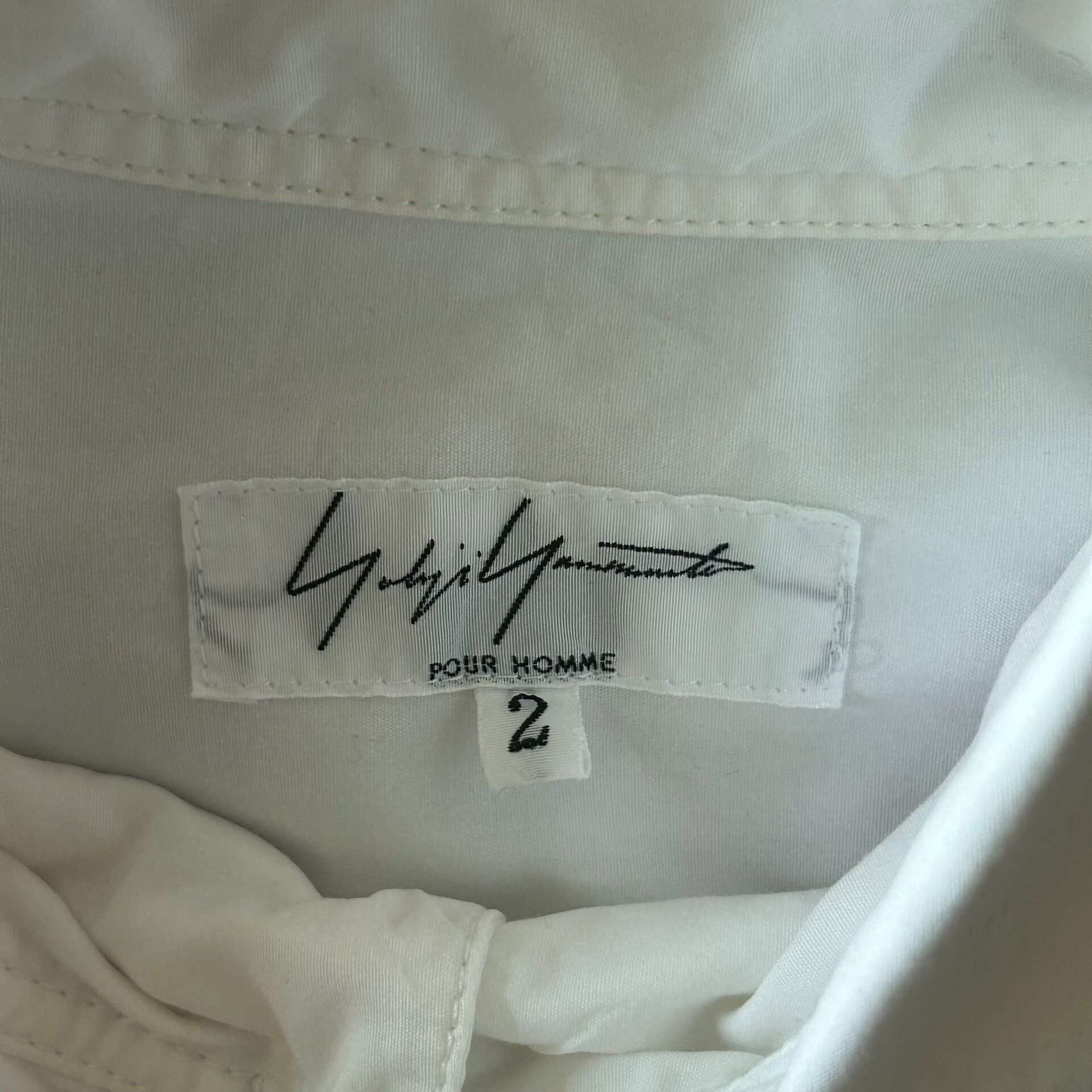 Yohji Yamamoto Yohji Yamamoto White Long Sleeve Shirt Size US M / EU 48-50 / 2 - 5 Thumbnail