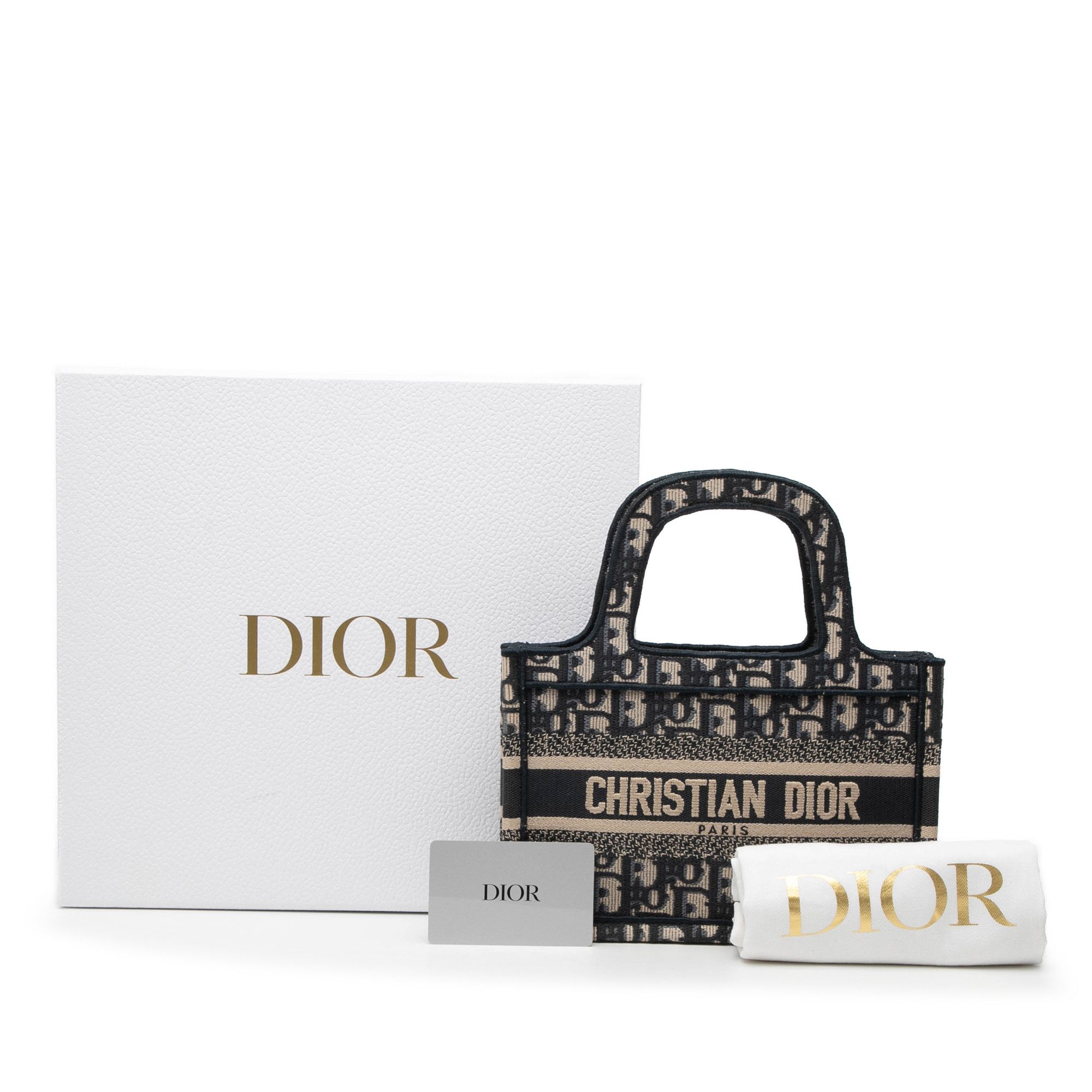 Dior Dior Mini Oblique Canvas Book Tote Size ONE SIZE - 8 Thumbnail