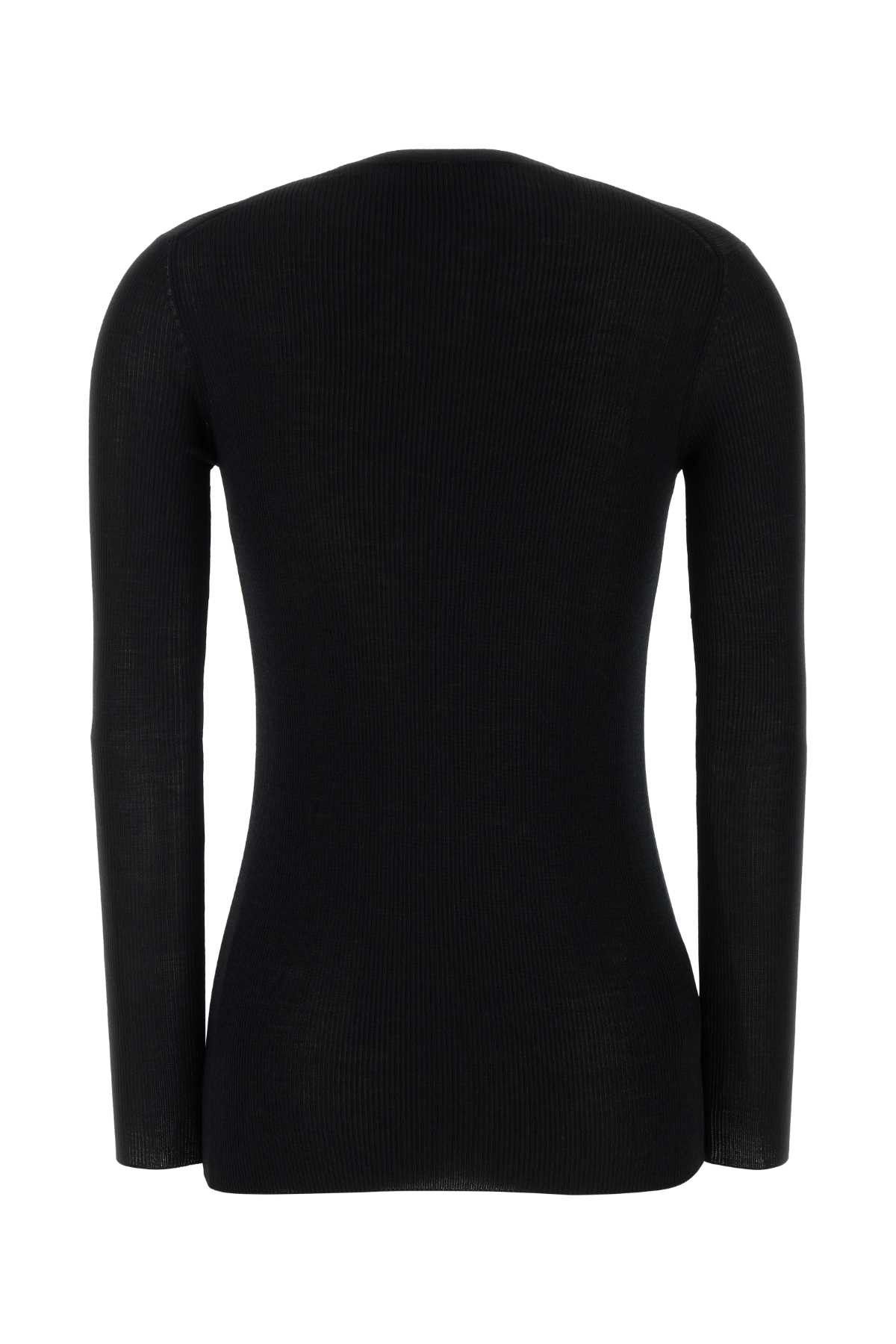 Prada Black Wool Cardigan Size XS / US 0-2 / IT 36-38 - 2 Thumbnail