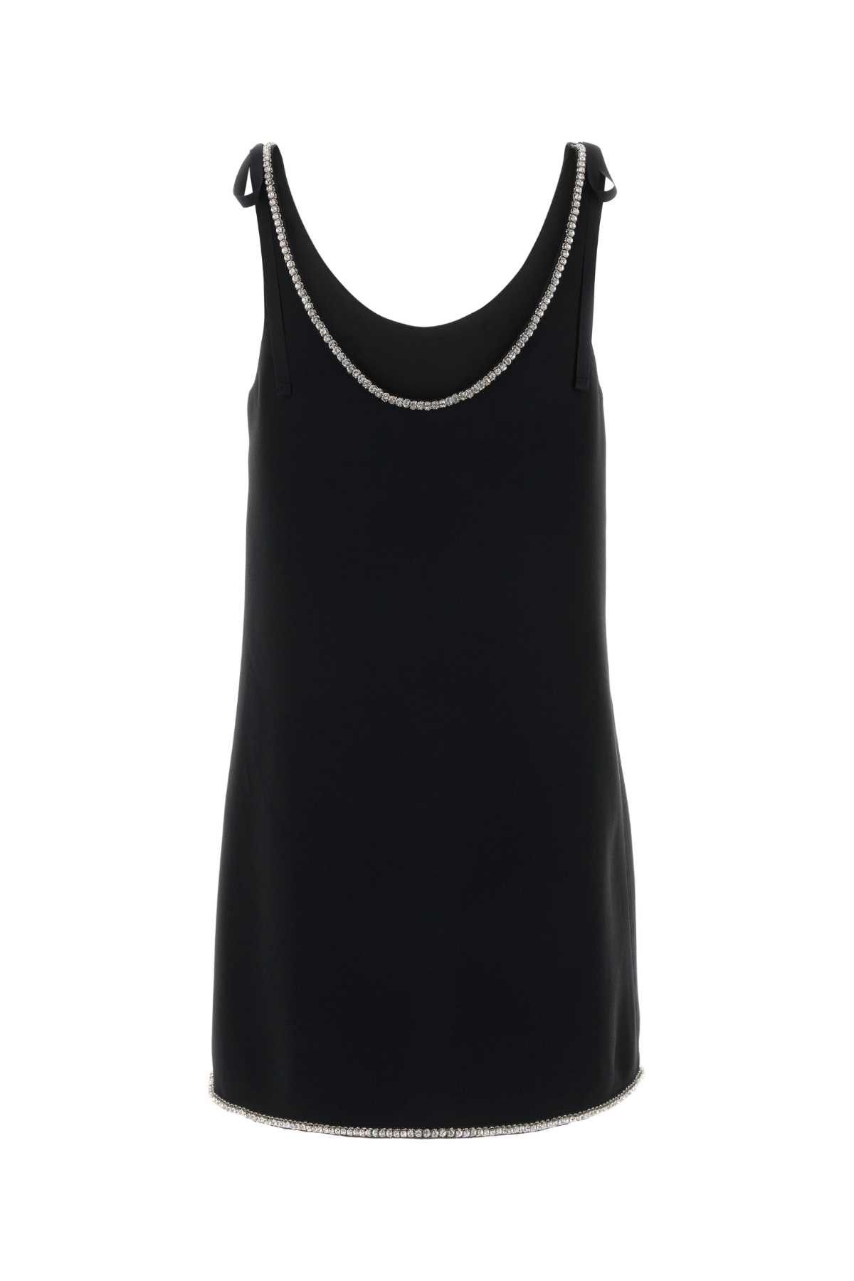 Prada Black Sable Mini Dress Size M / US 6-8 / IT 42-44 - 2 Thumbnail