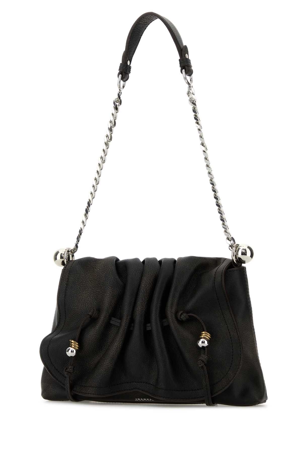 Isabel Marant Dark Brown Leather Bolton Shoulder Bag Size ONE SIZE - 2 Thumbnail