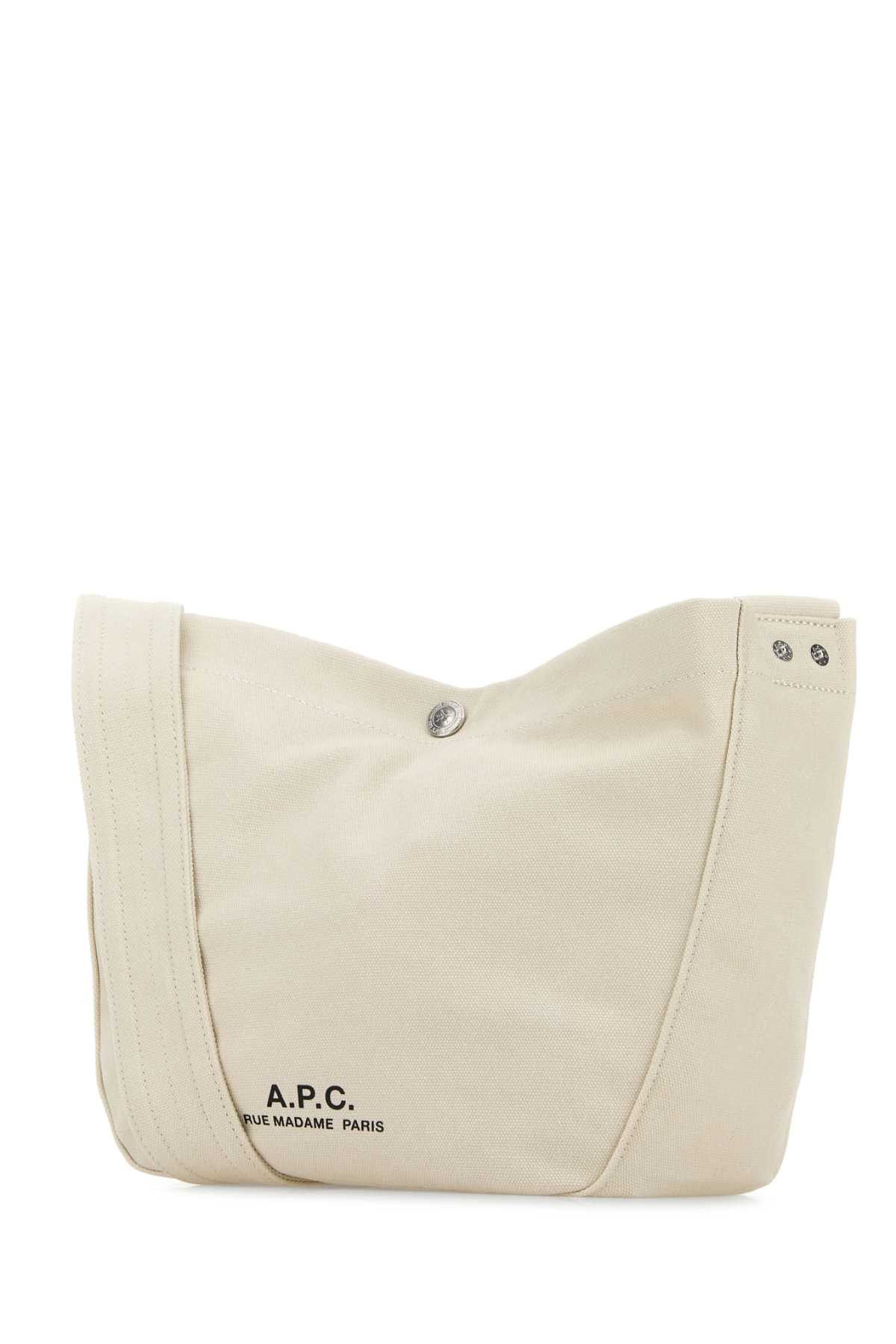 A.P.C. Ivory Canvas Small Besace Crossbody Bag Size ONE SIZE - 2 Thumbnail