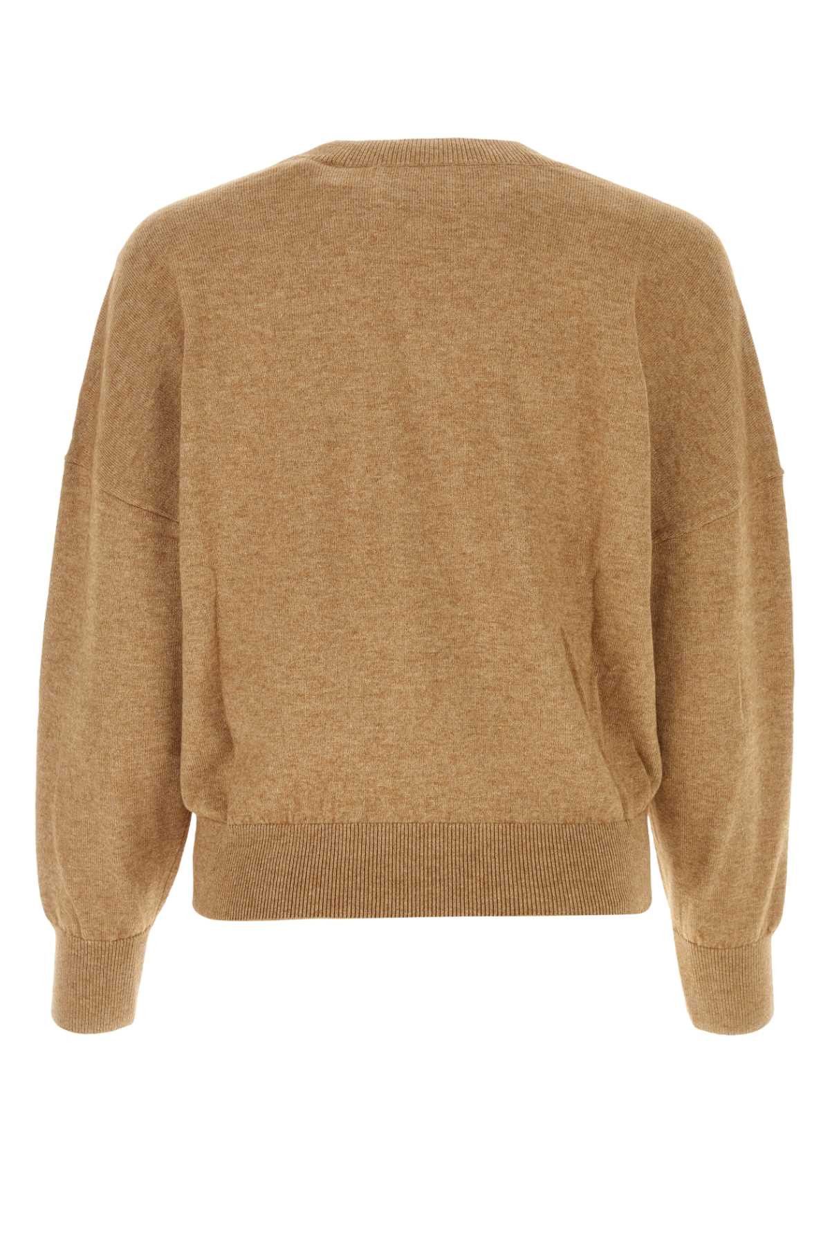 Isabel Marant Etoile Melangã¨ Biscuit Cotton Blend Oversize Marisans Sweater Size M / US 6-8 / IT 42-44 - 2 Thumbnail