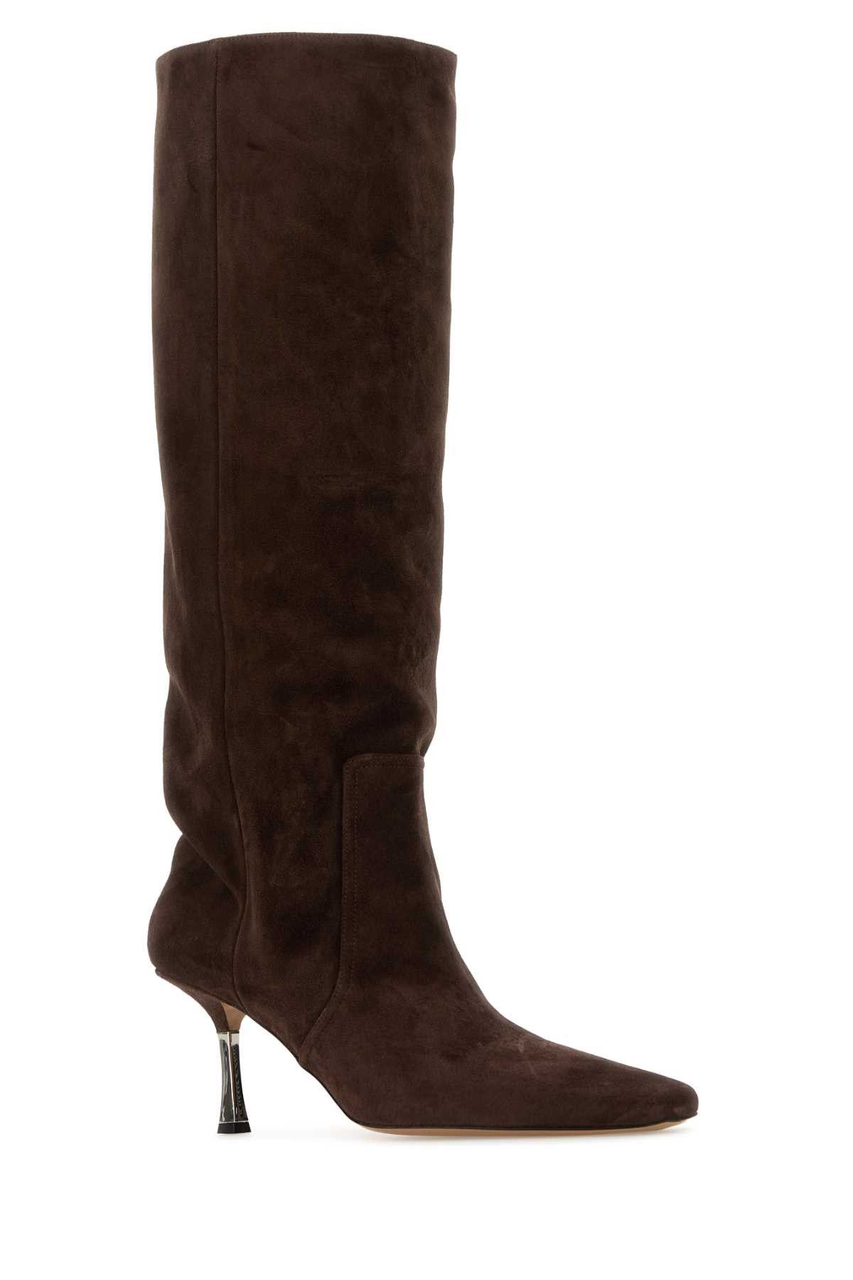 Paris Texas Chocolate Suede Bettina Boots Size US 10 / IT 40 - 2 Thumbnail