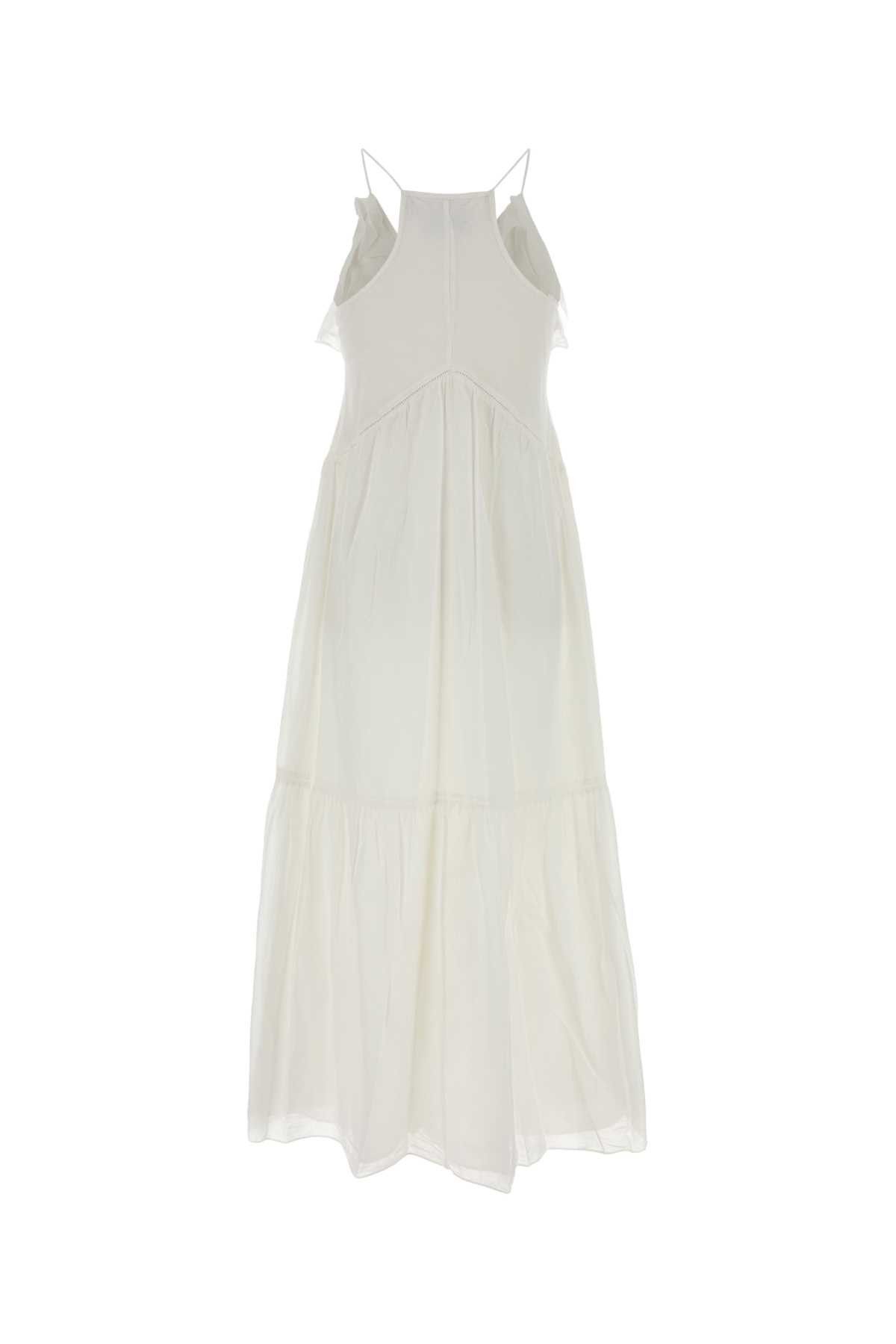 Isabel Marant Etoile White Cotton Blend Vasma Dress Size S / US 4 / IT 40 - 2 Thumbnail