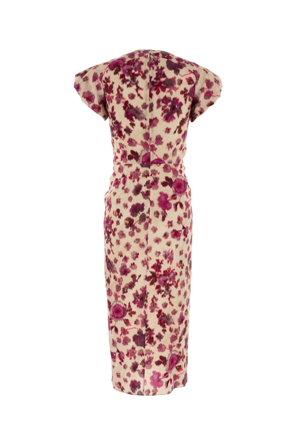 Isabel Marant Printed Stretch Silk Terenae Dress Size M / US 6-8 / IT 42-44 - 2 Thumbnail