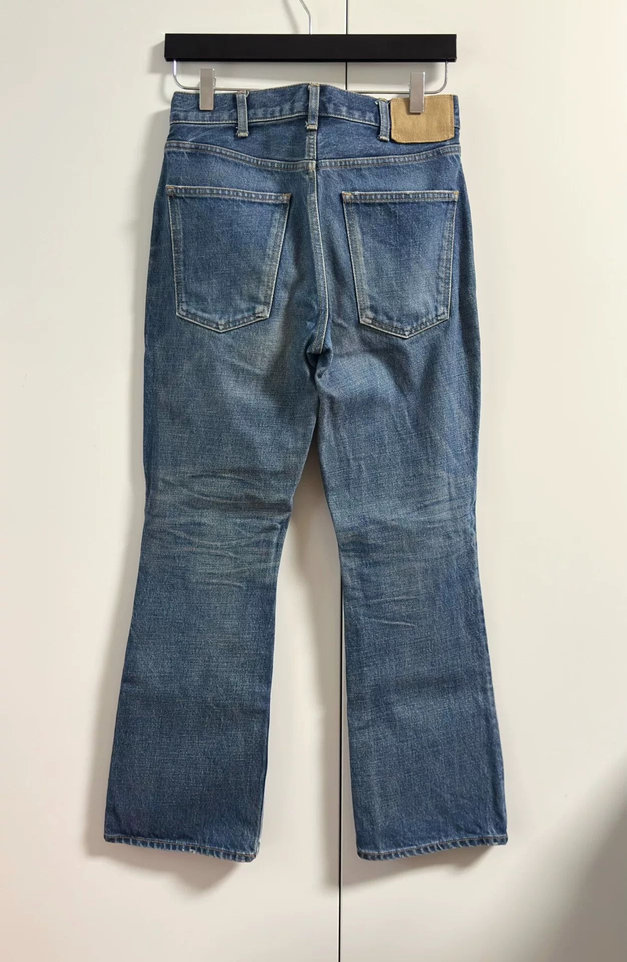 Celine classic blue wash flared denim pants Size 28" / US 6 / IT 42 - 4 Thumbnail