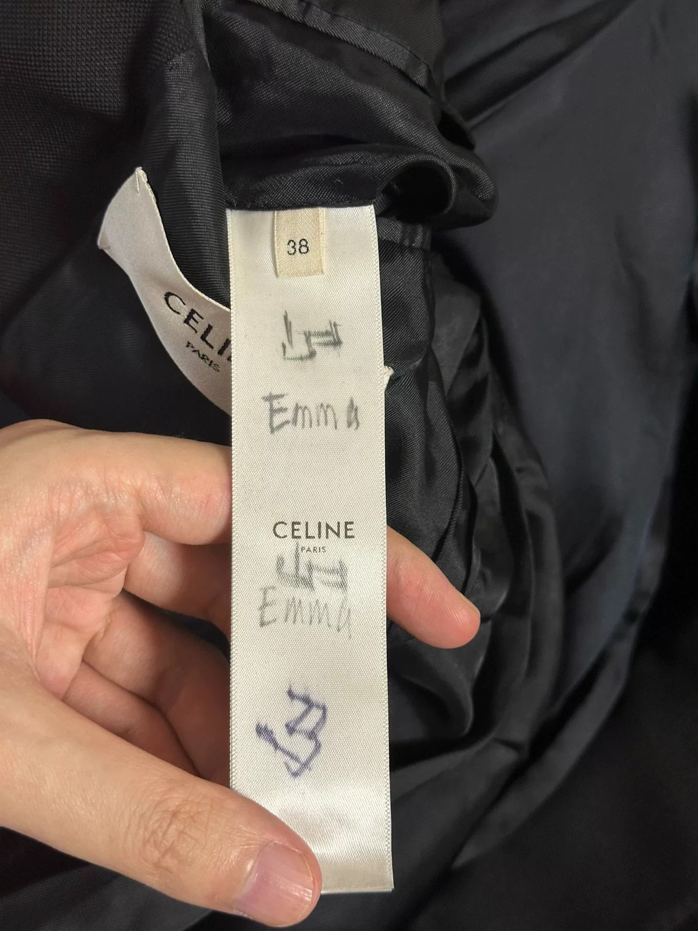 Celine Celine Women's Black Wool Blazer Size M / US 6-8 / IT 42-44 - 5 Thumbnail