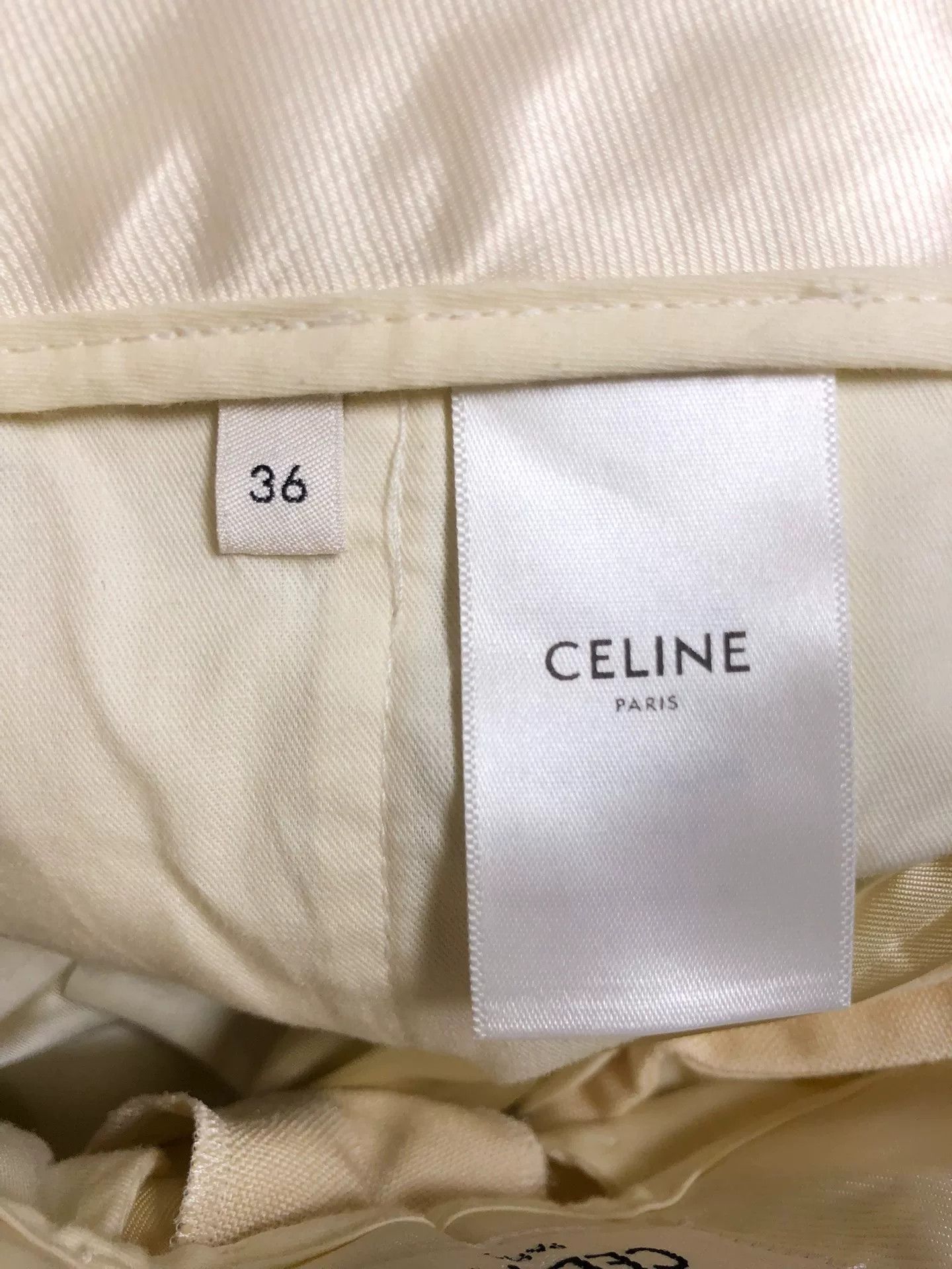Celine celine beige silk flared pants Size 36" / US 14 / IT 50 - 5 Thumbnail