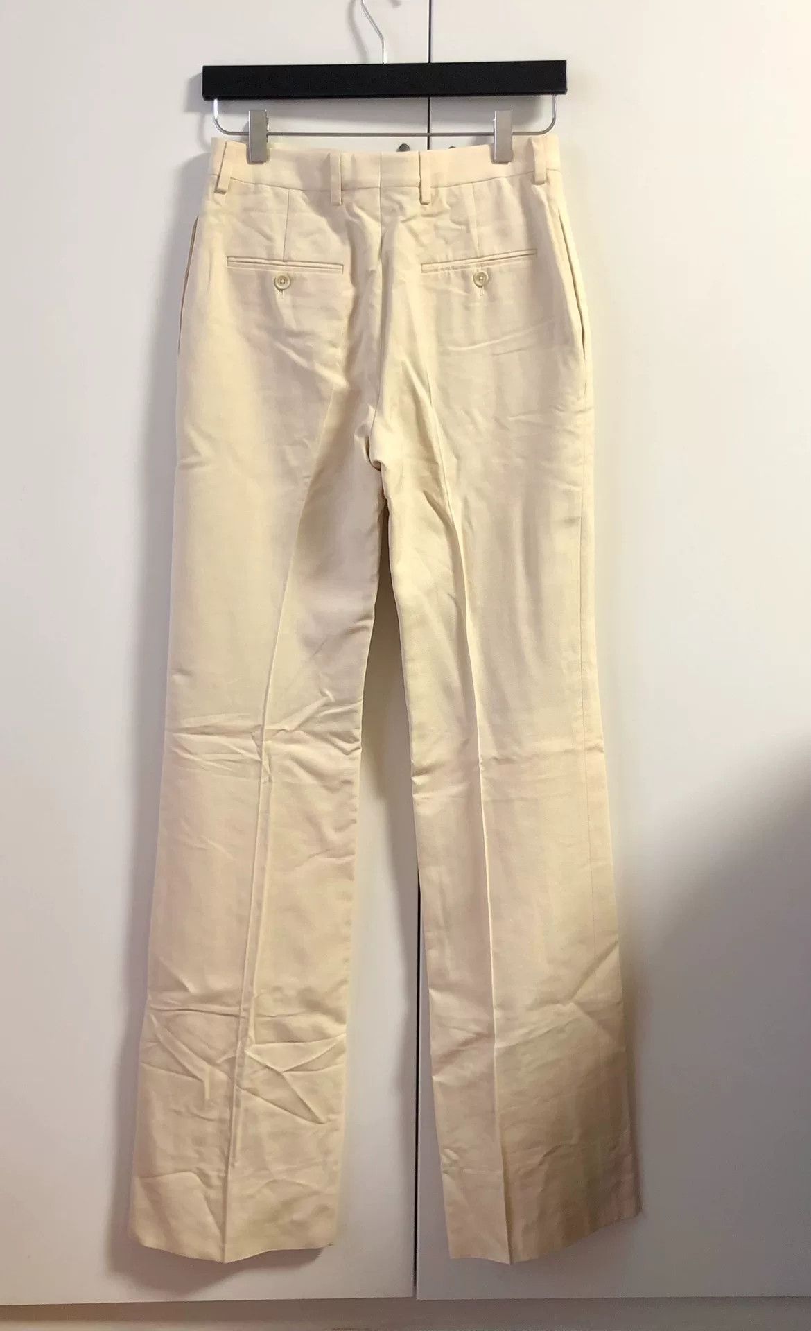 Celine celine beige silk flared pants Size 36" / US 14 / IT 50 - 2 Thumbnail