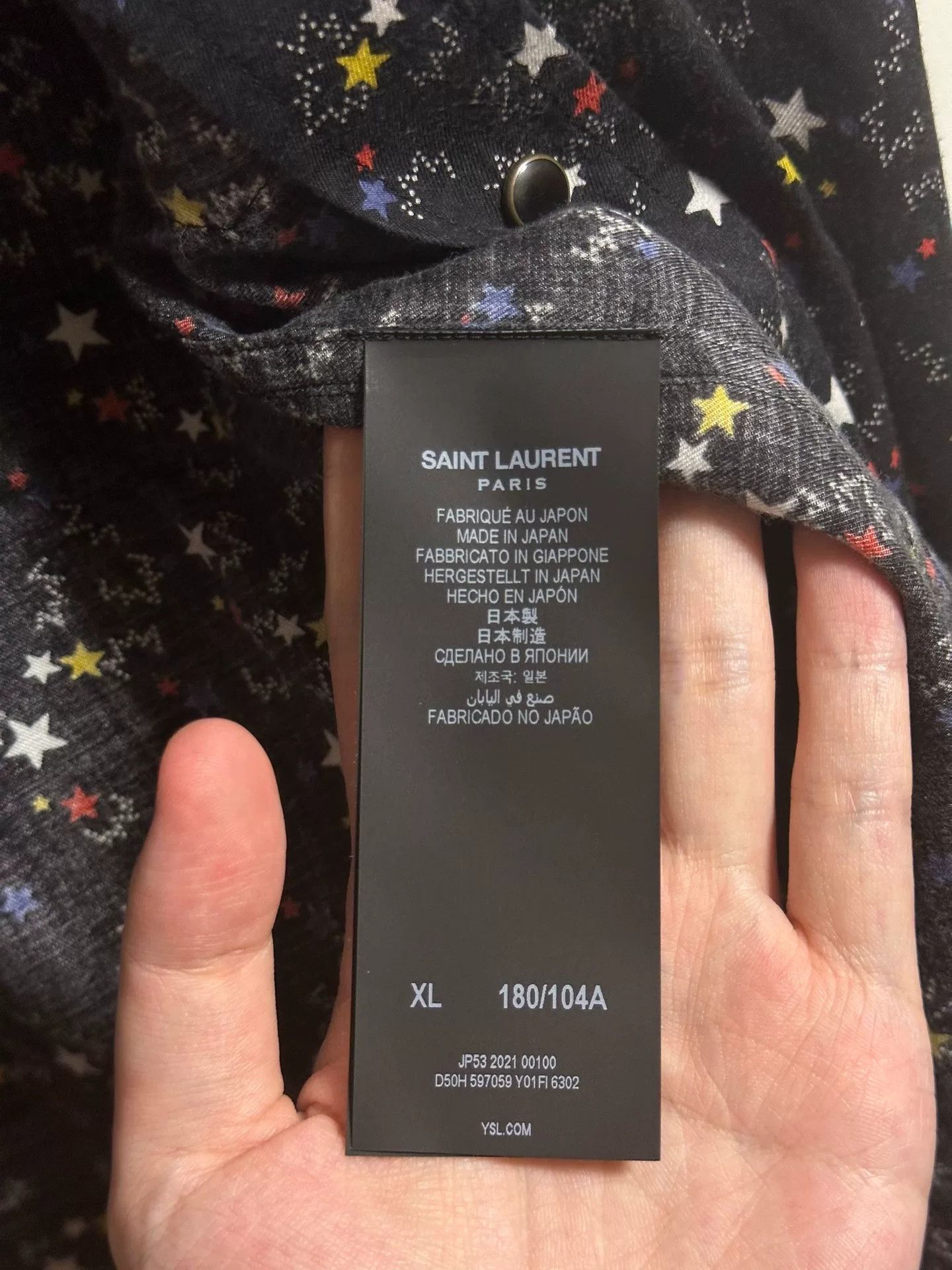 Saint Laurent Paris saint laurent multicolor star shirt Size XL / US 12-14 / IT 48-50 - 7 Thumbnail