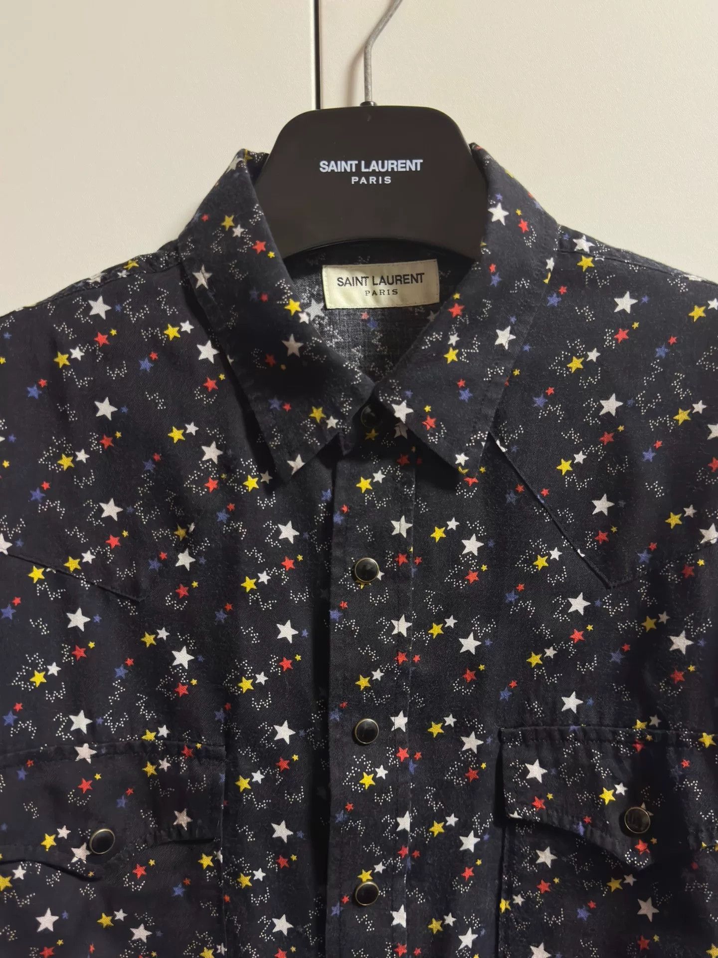 Saint Laurent Paris saint laurent multicolor star shirt Size XL / US 12-14 / IT 48-50 - 2 Thumbnail
