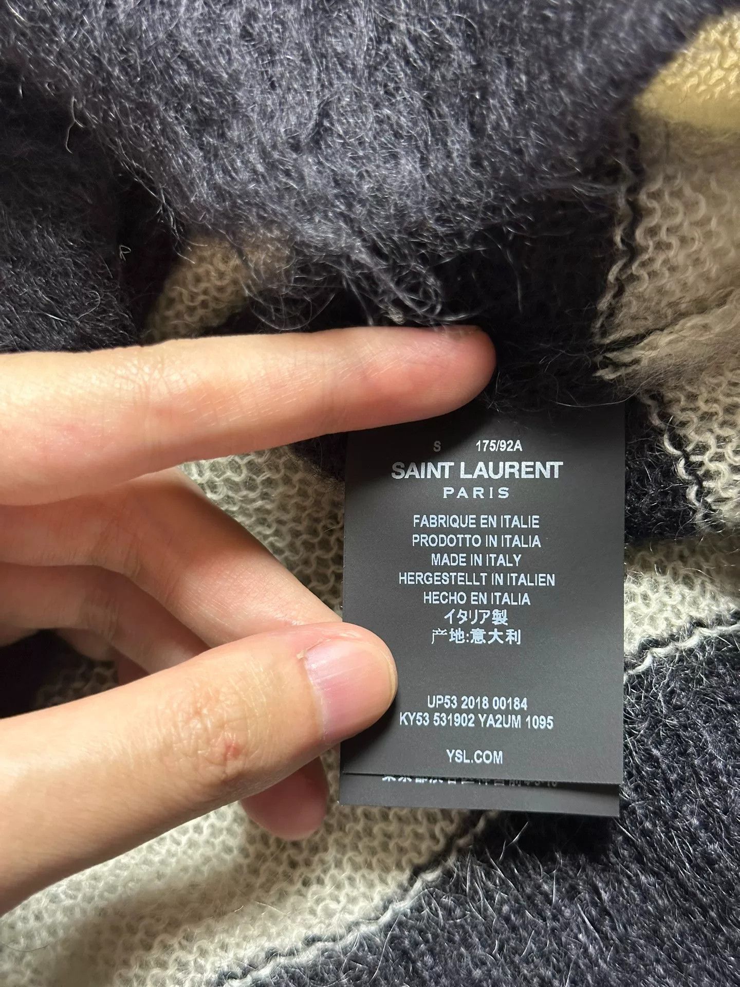 Saint Laurent Paris Saint Laurent Black White Striped Sweater Size S / US 4 / IT 40 - 5 Thumbnail