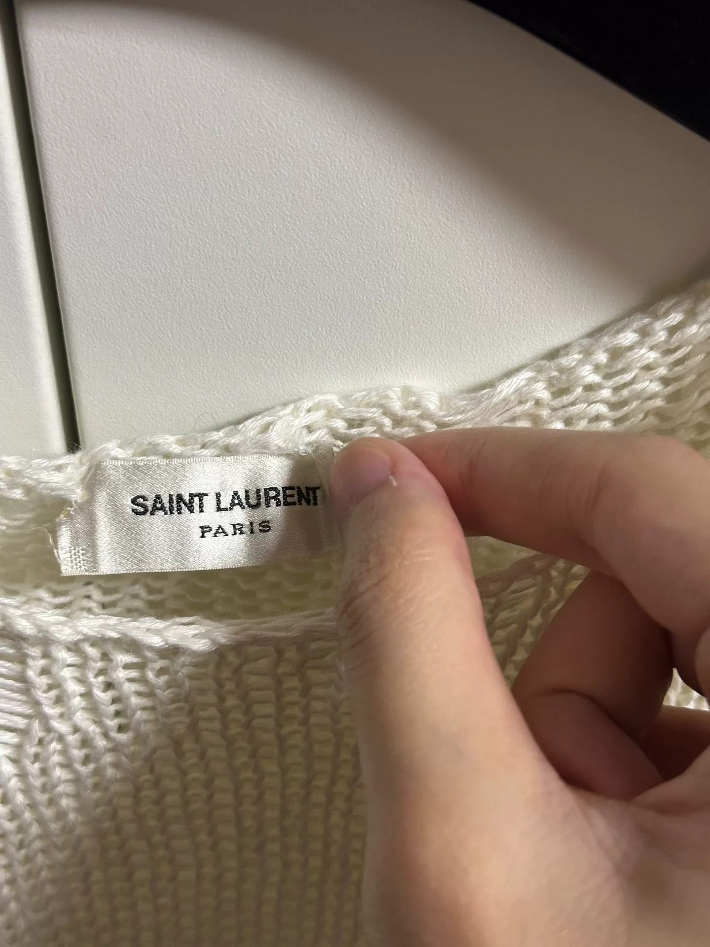Saint Laurent Paris striped knit sweater by saint laurent Size US M / EU 48-50 / 2 - 6 Thumbnail