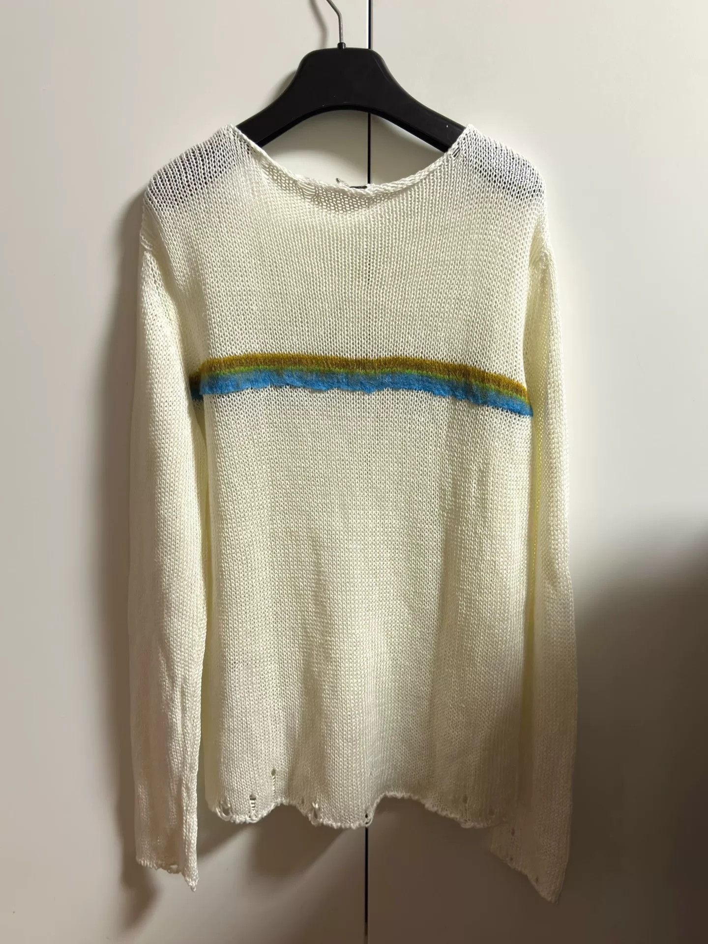 Saint Laurent Paris striped knit sweater by saint laurent Size US M / EU 48-50 / 2 - 5 Thumbnail