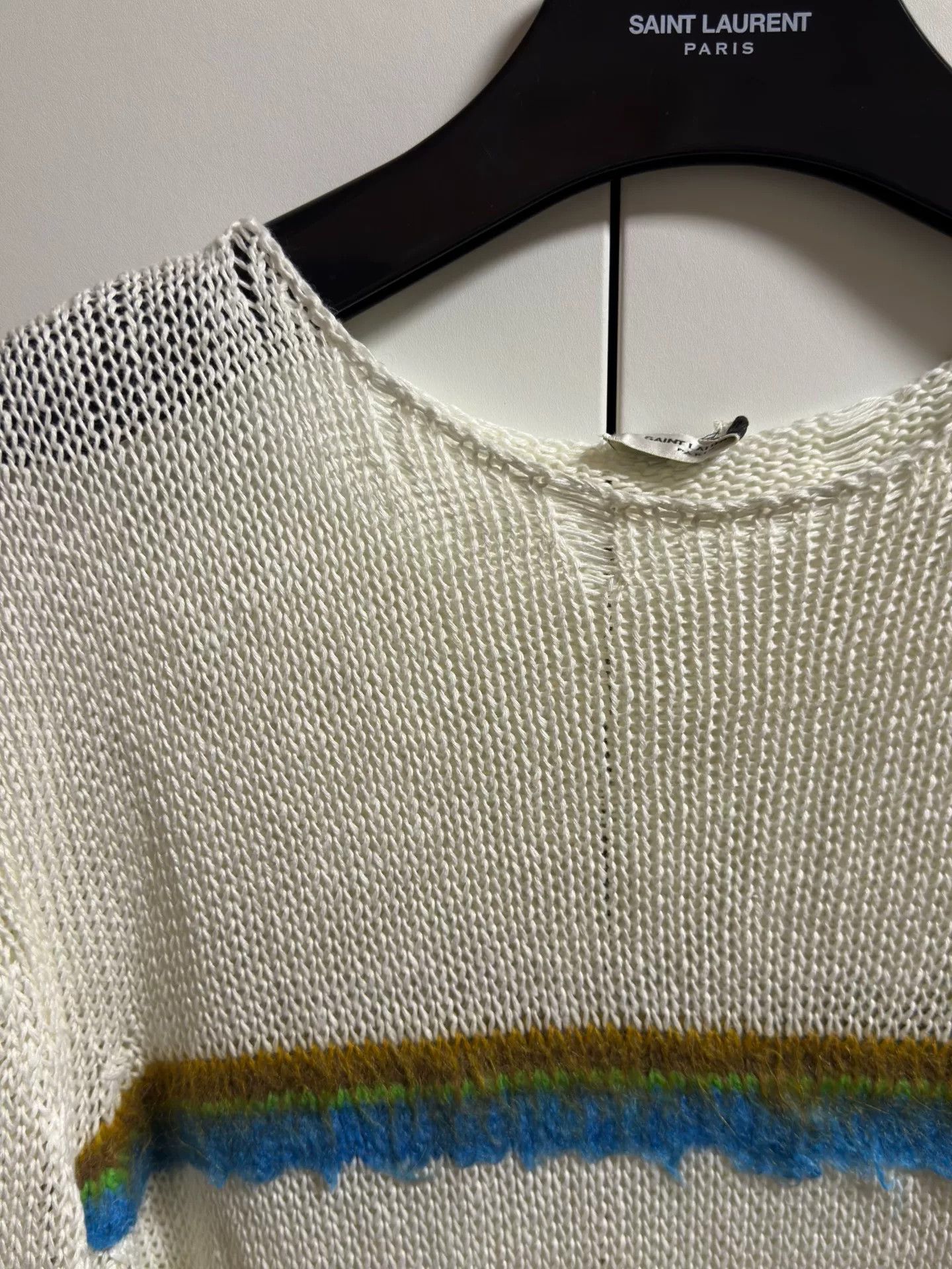 Saint Laurent Paris striped knit sweater by saint laurent Size US M / EU 48-50 / 2 - 2 Thumbnail
