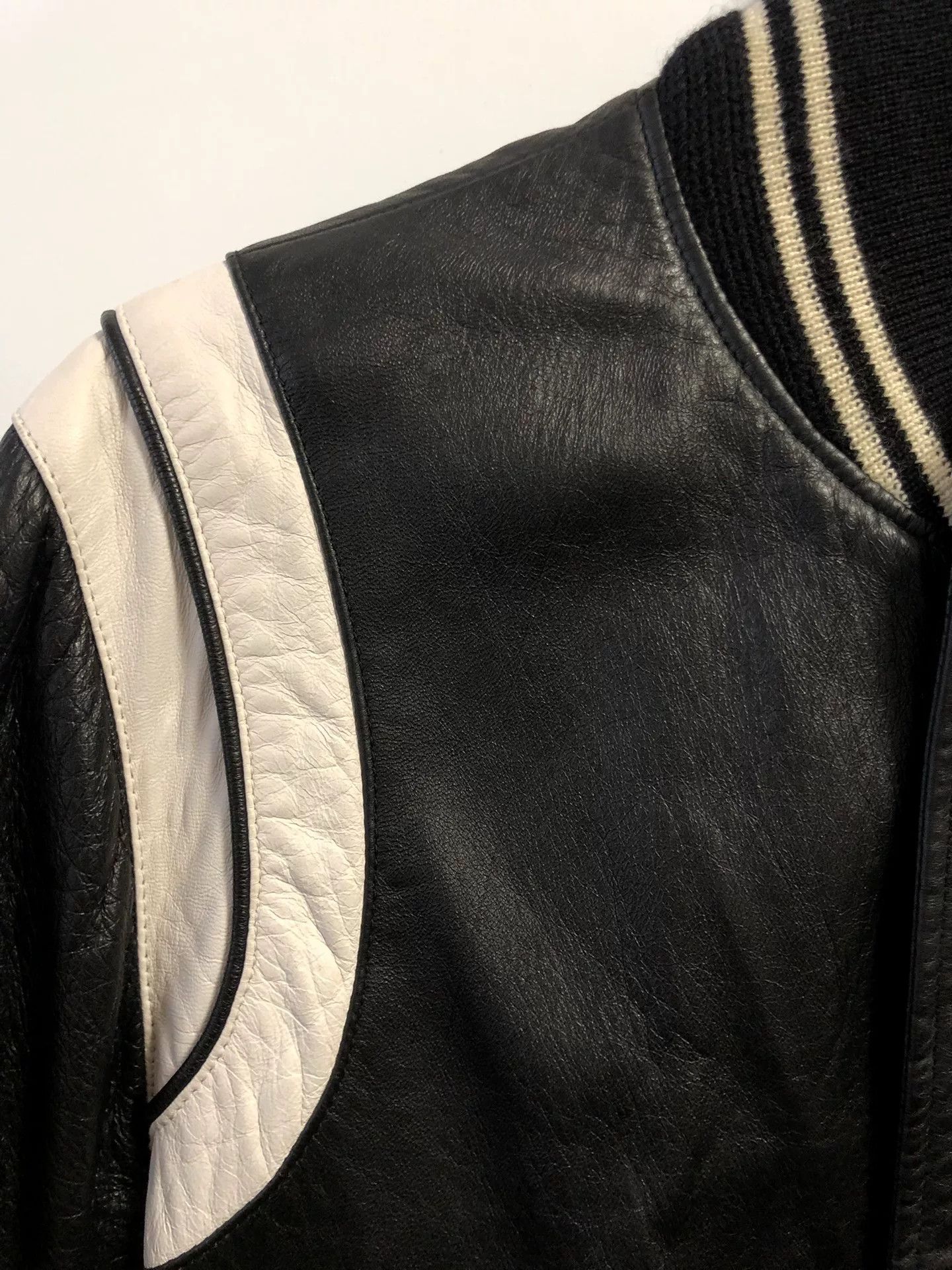 Saint Laurent Paris rare saint laurent black and white bomber jacket Size US S / EU 44-46 / 1 - 2 Thumbnail