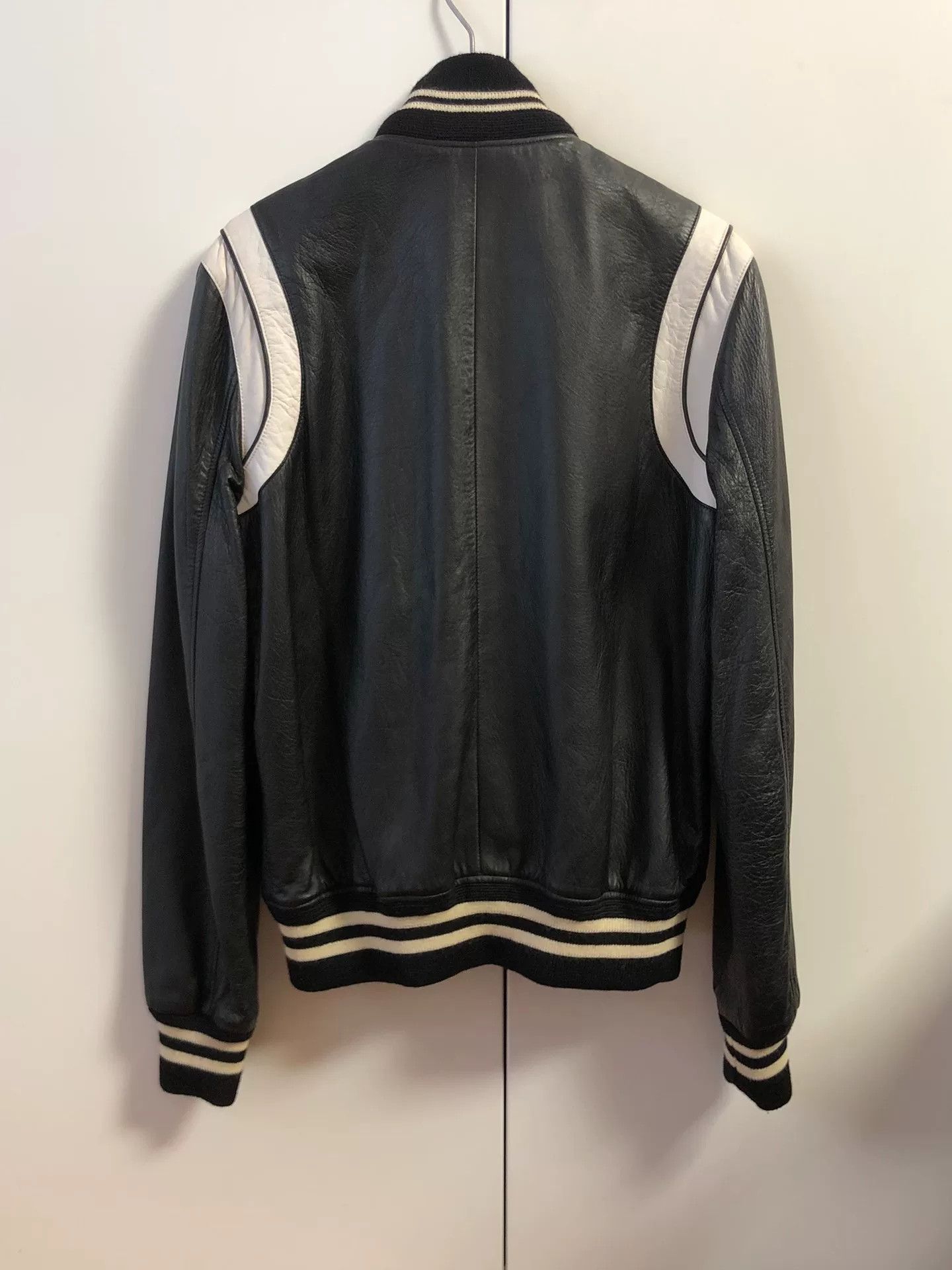 Saint Laurent Paris rare saint laurent black and white bomber jacket Size US S / EU 44-46 / 1 - 6 Thumbnail