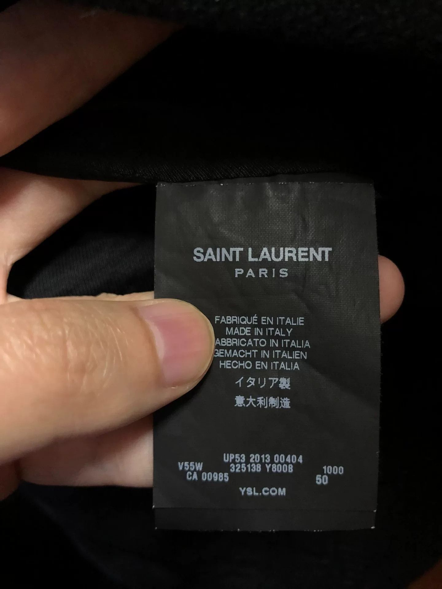 Hedi Slimane black and white baseball jacket by Saint Laurent Size US XXL / EU 58 / 5 - 9 Thumbnail
