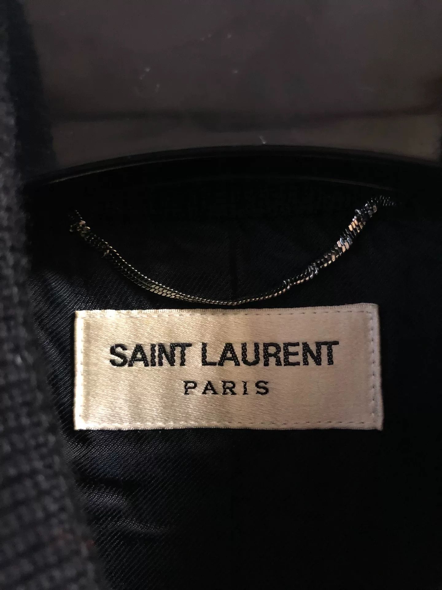 Hedi Slimane black and white baseball jacket by Saint Laurent Size US XXL / EU 58 / 5 - 8 Thumbnail