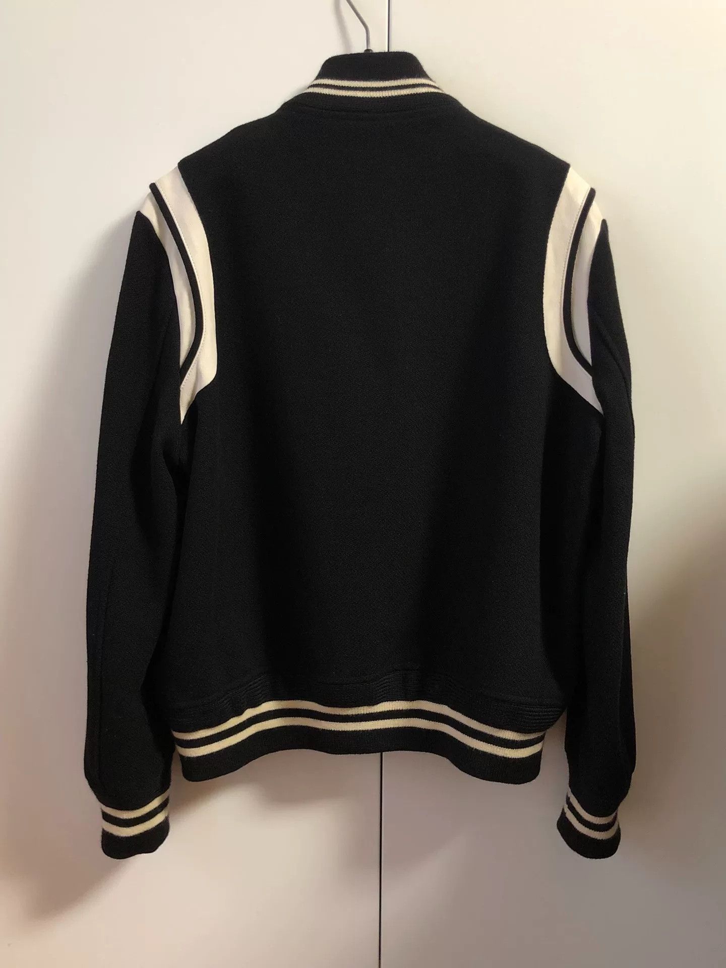 Saint Laurent Paris saint laurent black and white baseball jacket Size US XXL / EU 58 / 5 - 4 Thumbnail