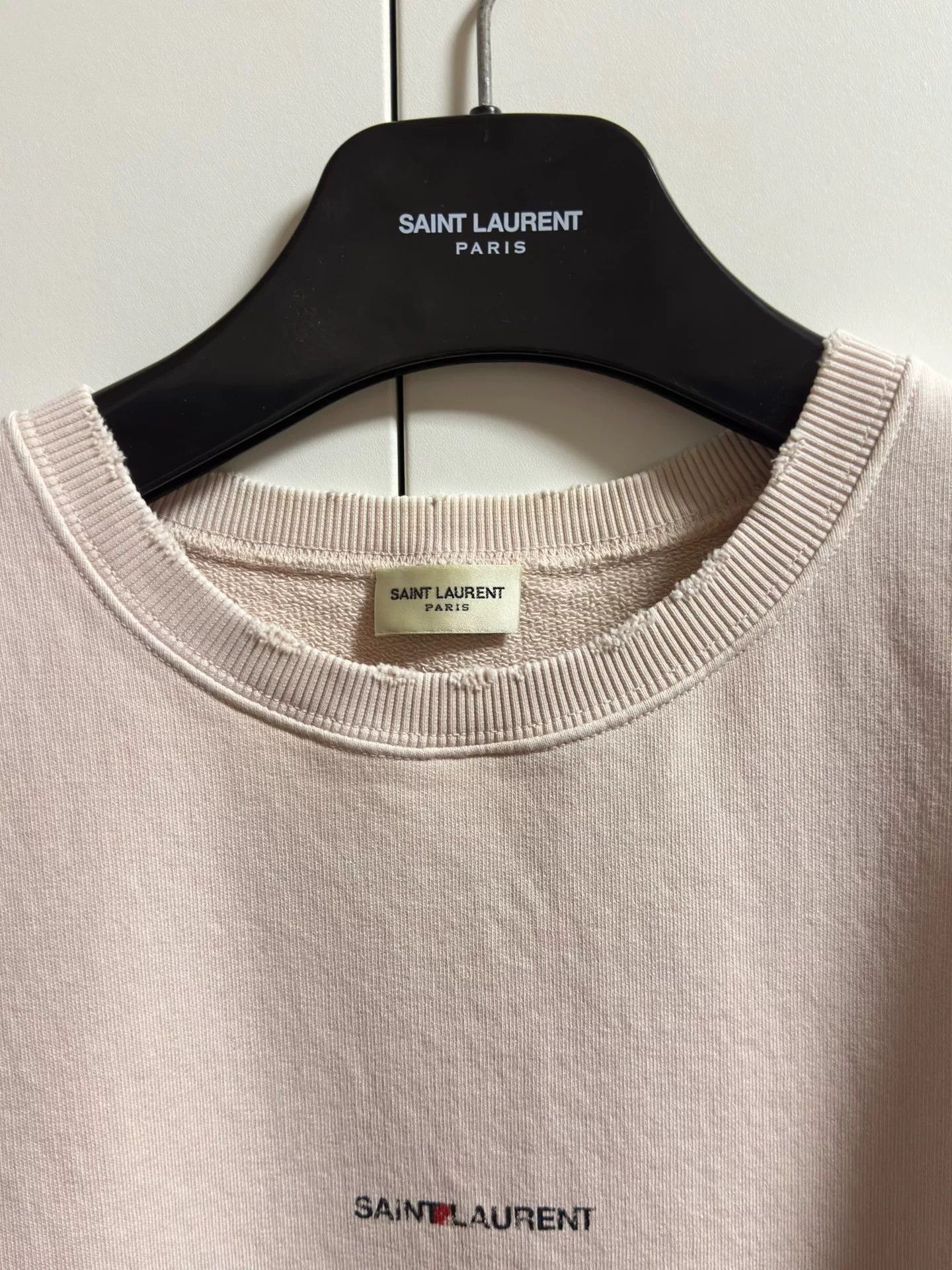 Saint Laurent Paris faded pink Saint Laurent logo sweatshirt Size XXL / US 16-18 / IT 52-54 - 2 Thumbnail