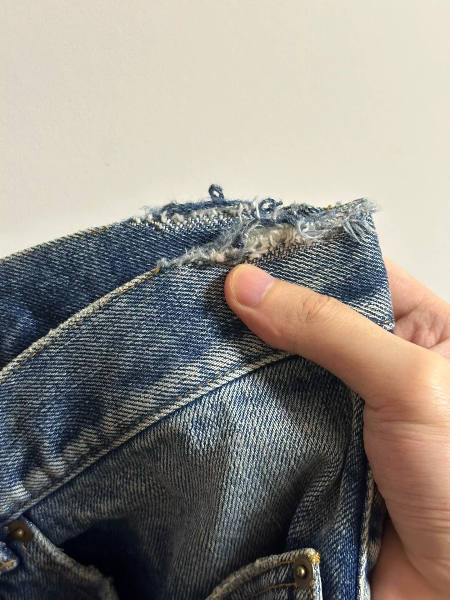 Saint Laurent Paris distressed blue denim shorts by Saint Laurent Size US 32 / EU 48 - 5 Thumbnail