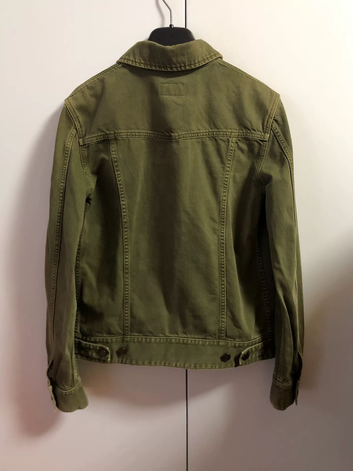 Saint Laurent Paris saint laurent green denim jacket with logo Size US M / EU 48-50 / 2 - 4 Thumbnail