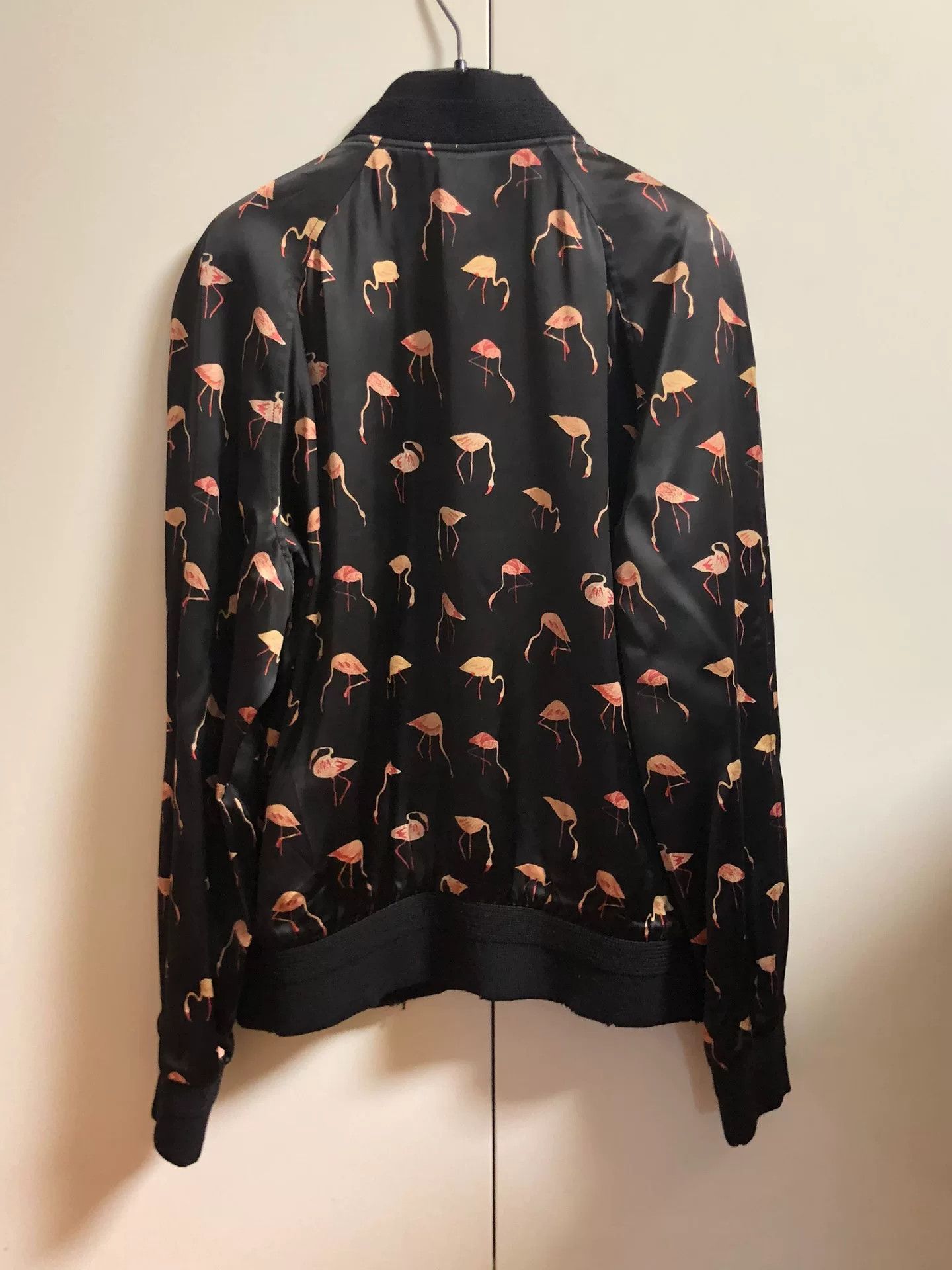 Saint Laurent Paris Saint Laurent Flamingo Print Silk Jacket Size US L / EU 52-54 / 3 - 5 Thumbnail
