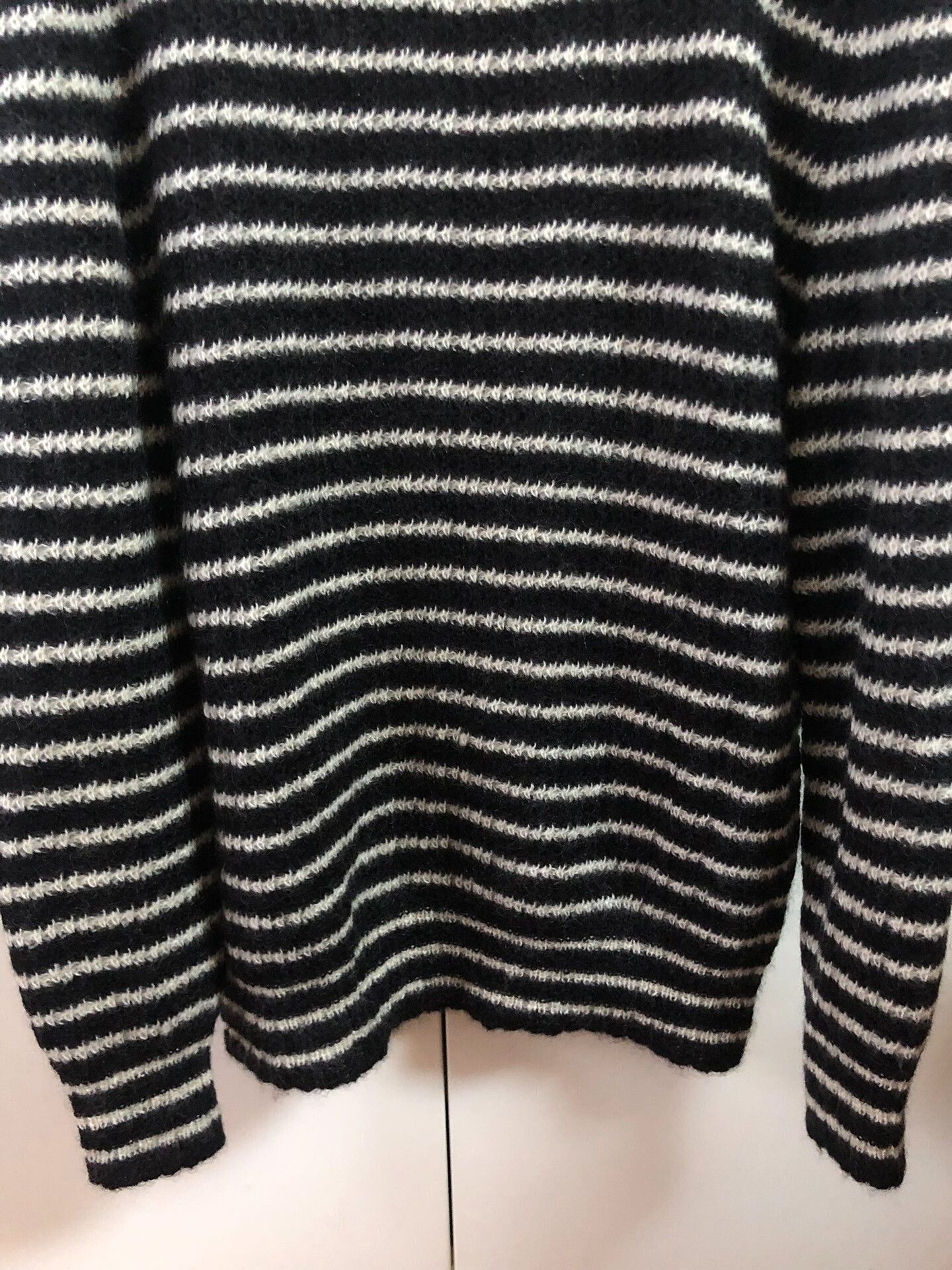 Saint Laurent Paris black and white striped turtleneck sweater Size US S / EU 44-46 / 1 - 4 Thumbnail