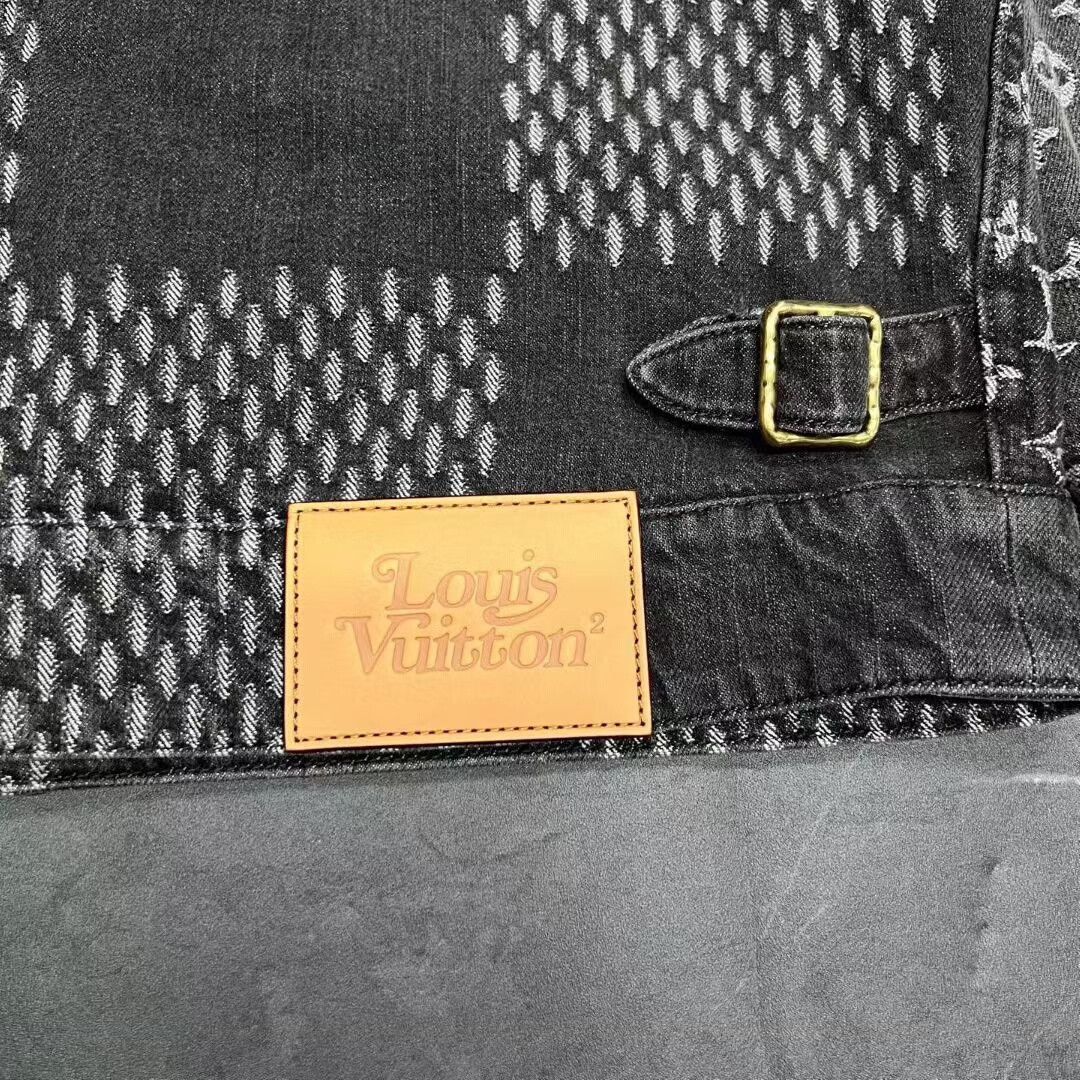 Louis Vuitton louis vuitton nigo gray black denim jacket Size US L / EU 52-54 / 3 - 7 Thumbnail
