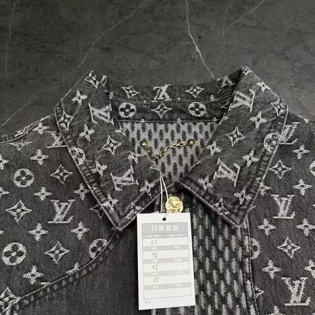 Louis Vuitton louis vuitton nigo gray black denim jacket Size US L / EU 52-54 / 3 - 3 Thumbnail