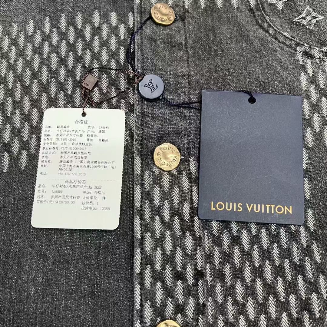 Louis Vuitton louis vuitton nigo gray black denim jacket Size US L / EU 52-54 / 3 - 2 Thumbnail