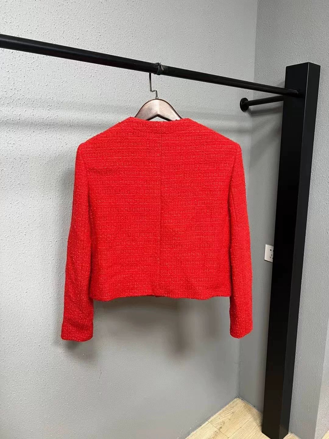 Celine celine red blazer with gold buttons Size M / US 6-8 / IT 42-44 - 2 Thumbnail