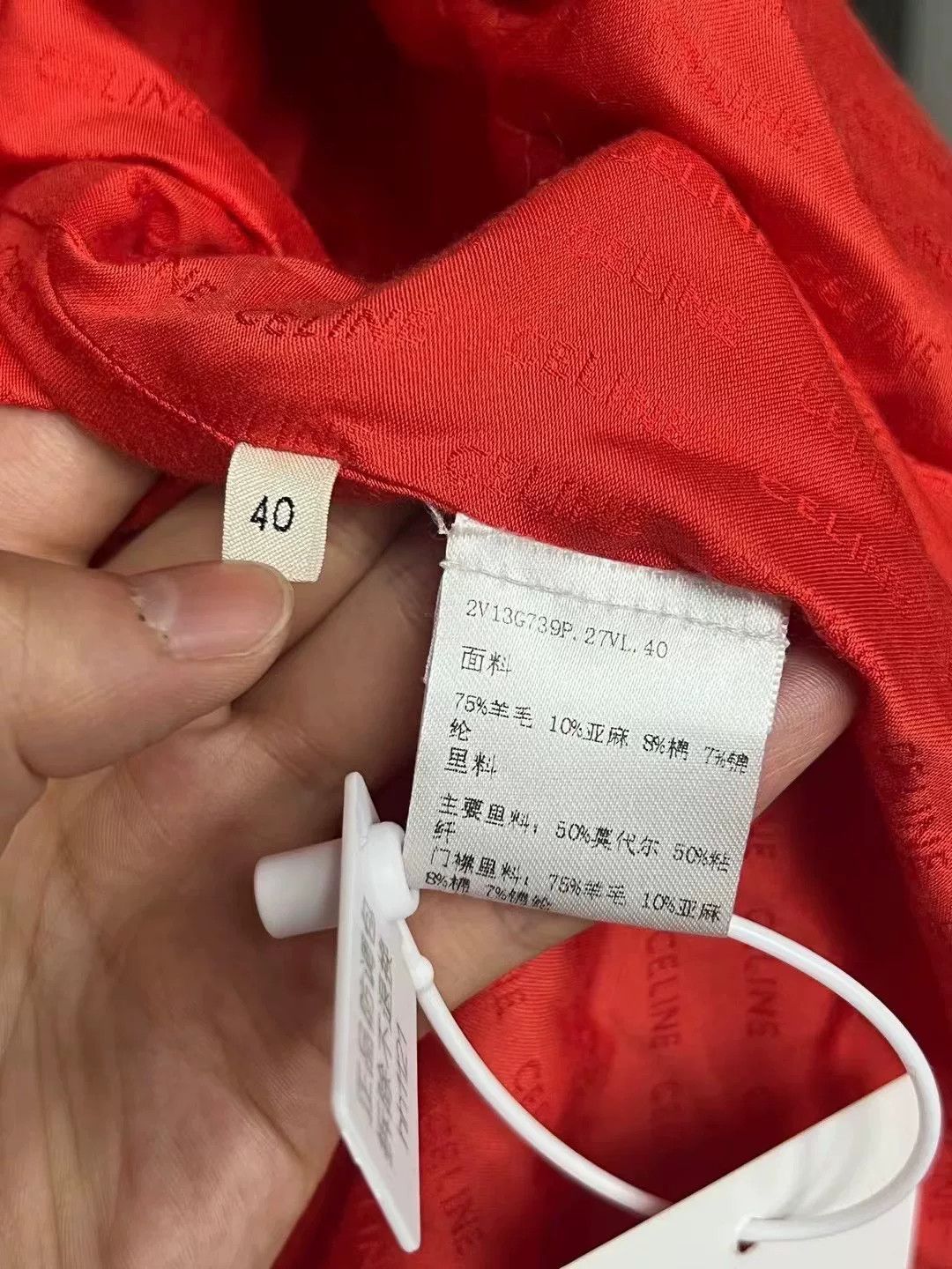 Celine celine red blazer with gold buttons Size M / US 6-8 / IT 42-44 - 5 Thumbnail