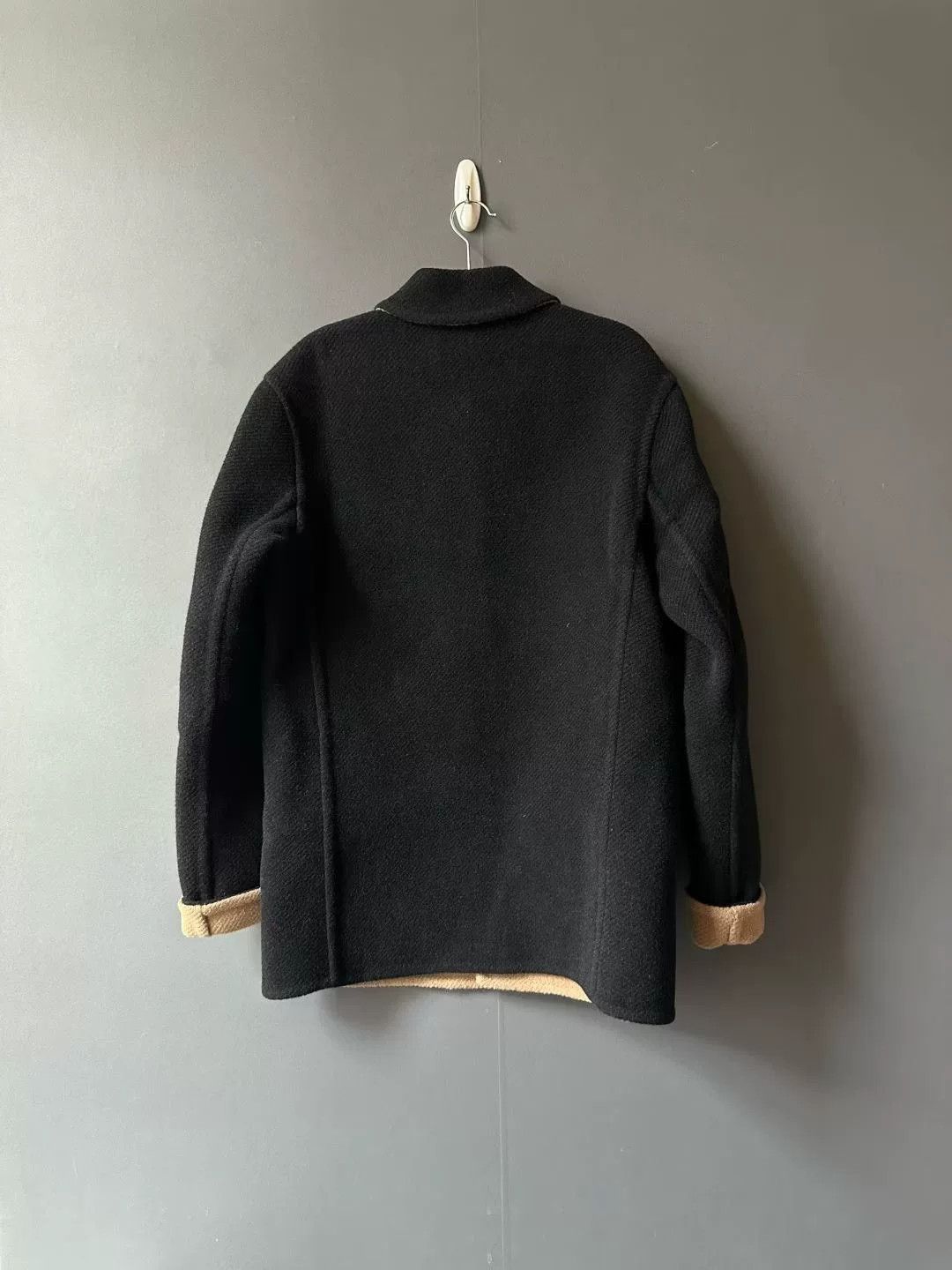 Loewe loewe wool coat with leather label Size US L / EU 52-54 / 3 - 2 Thumbnail
