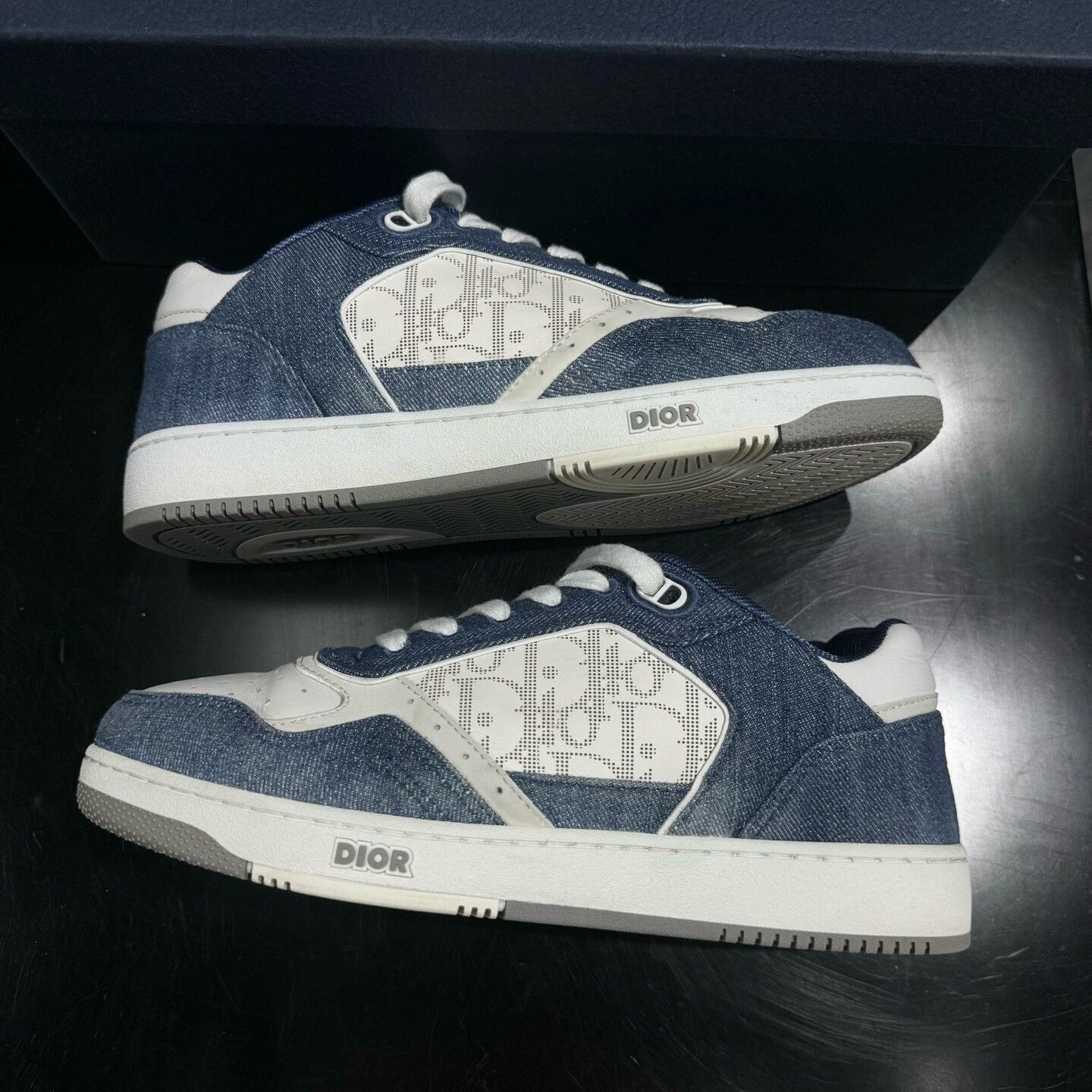 Dior Dior B27 Monogram Denim Sneakers Size 39 Size US 7.5 / EU 40-41 - 3 Thumbnail