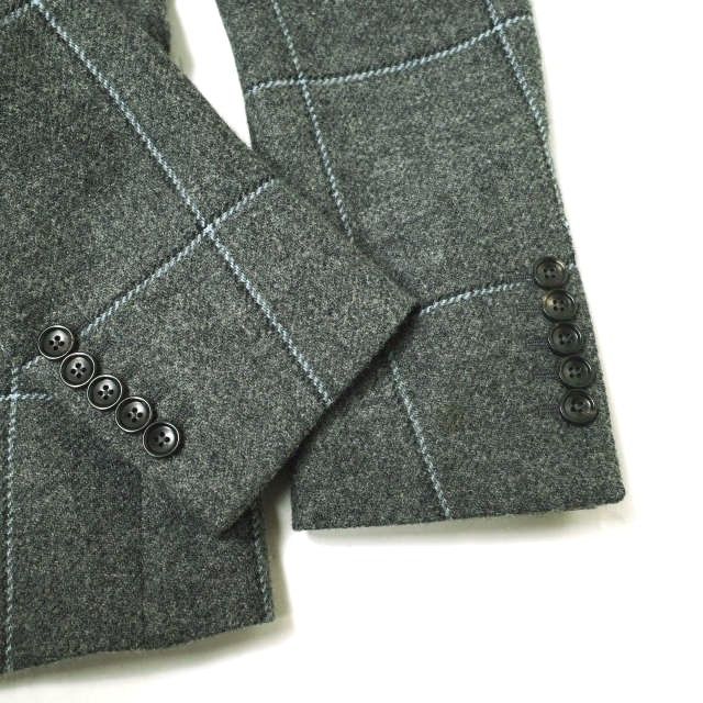 Gucci Gucci Gucci Windowpane Wool Jacket Leather Outerwear 19W5F0 DUTY FREE for USA Size ONE SIZE - 5 Thumbnail