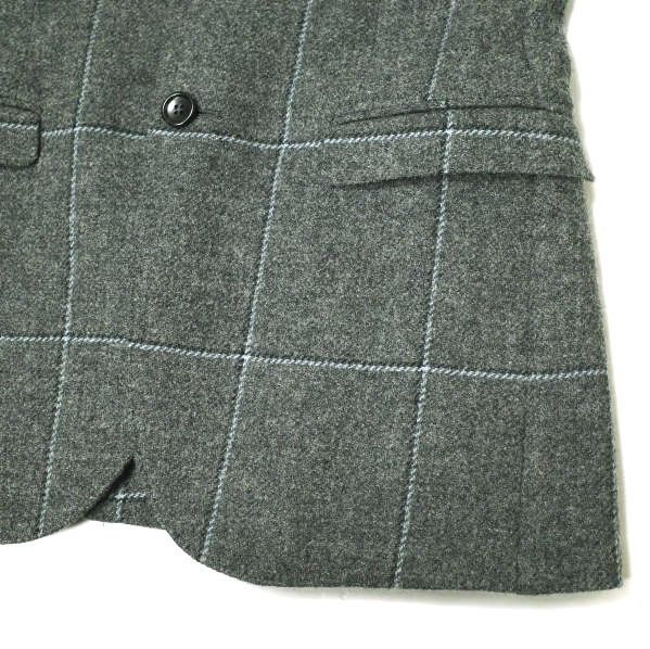 Gucci Gucci Gucci Windowpane Wool Jacket Leather Outerwear 19W5F0 DUTY FREE for USA Size ONE SIZE - 4 Thumbnail